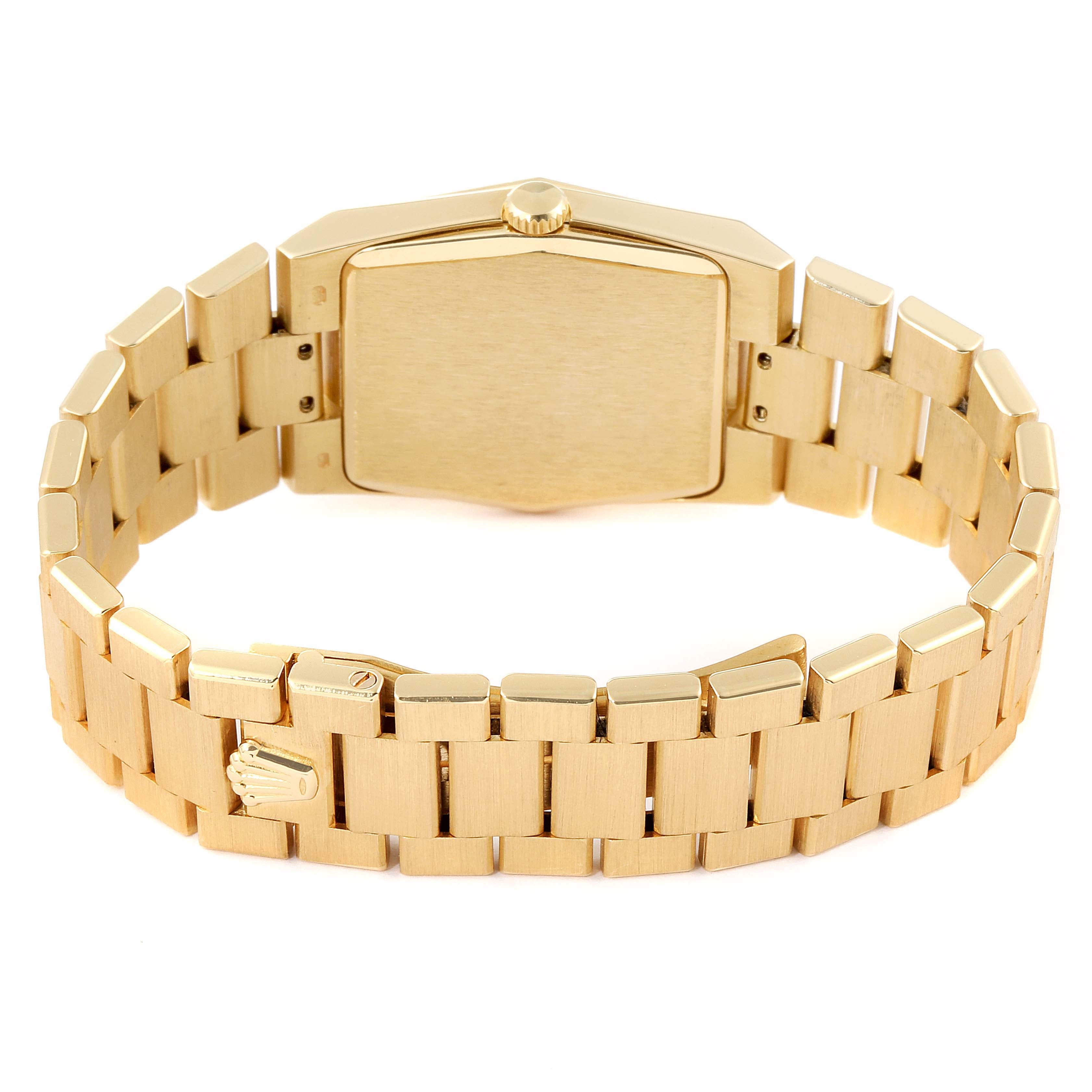 Rolex Cellini 26mm Octagonal 18K Yellow Gold Ladies Watch 4360