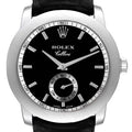 Rolex Cellini Cellinium 38mm Platinum Black Dial Mens Watch 5241