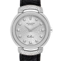 Rolex Cellini Cellissima 33mm White Gold Diamond Ladies Watch 6682 Box Papers