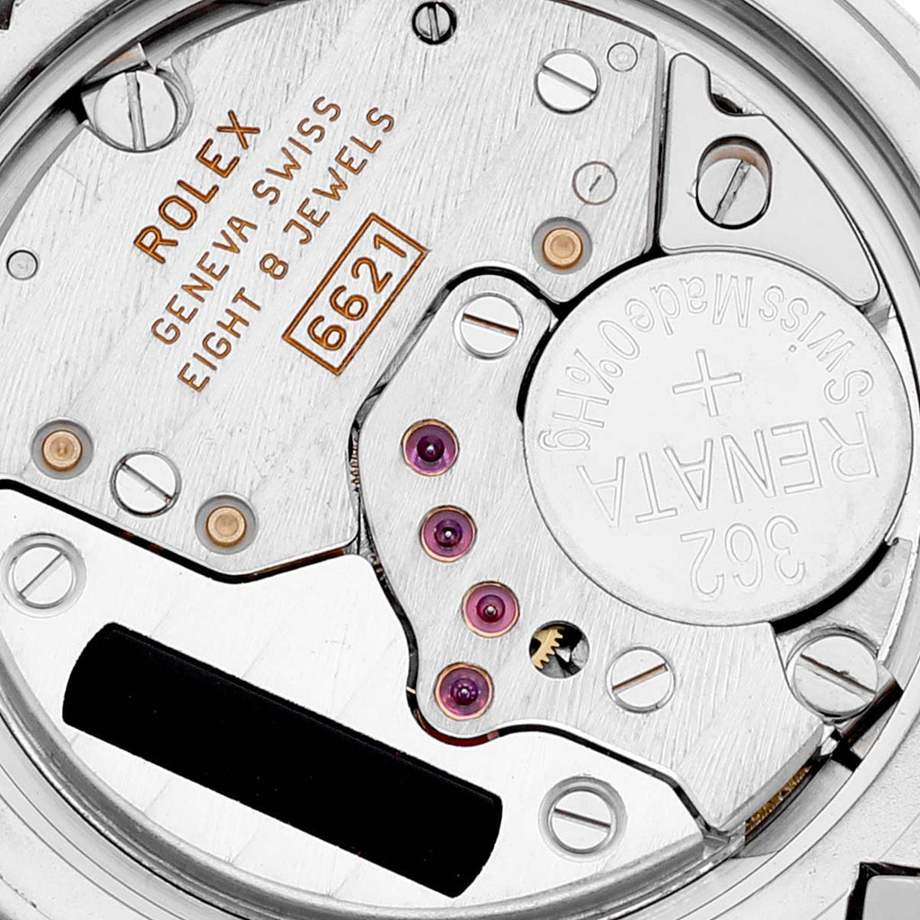 Rolex Cellini Cellissima Silver Dial Diamond Ladies Watch 6673 Box Card