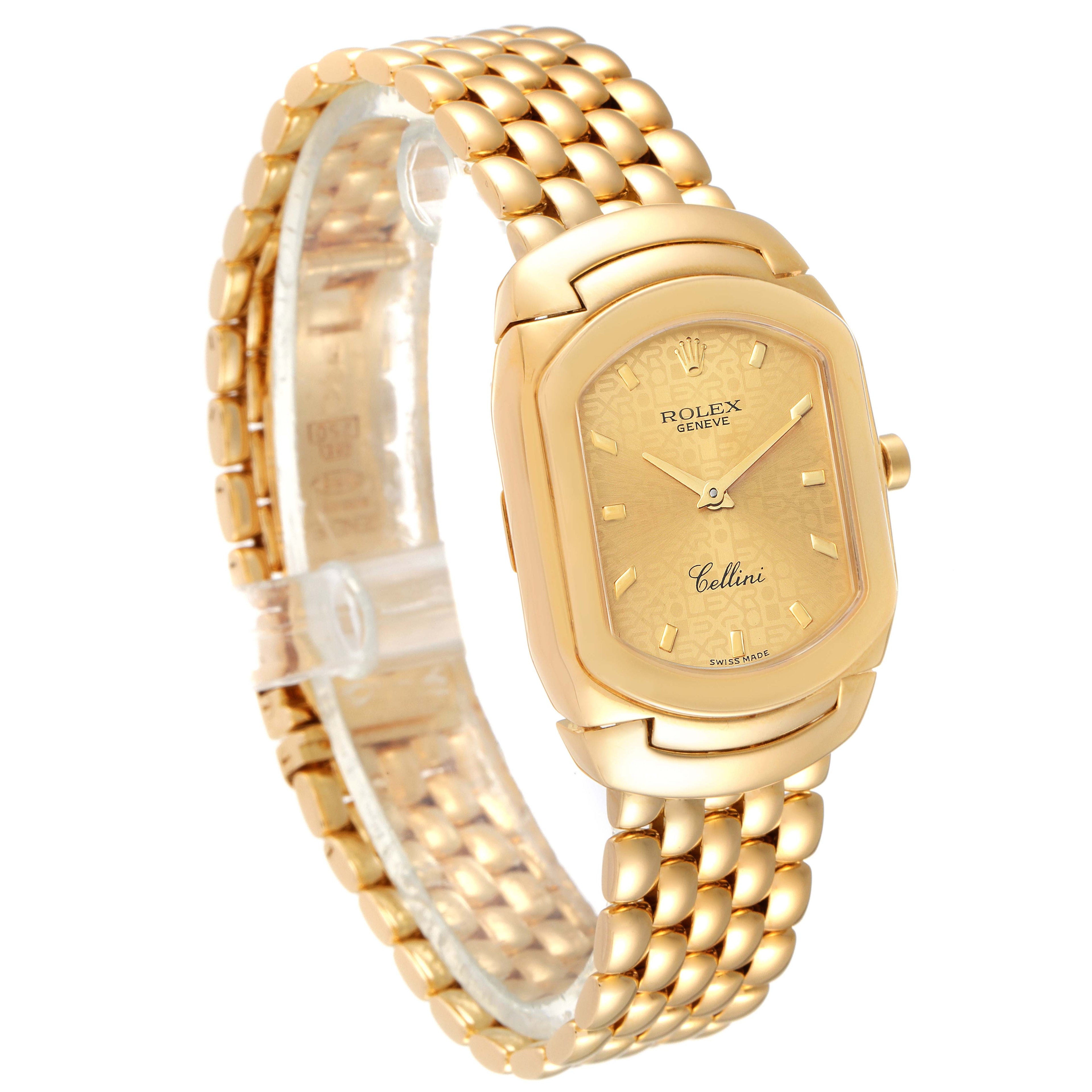 Rolex Cellini Cellissima Yellow Gold Champagne Dial Ladies Watch 6631