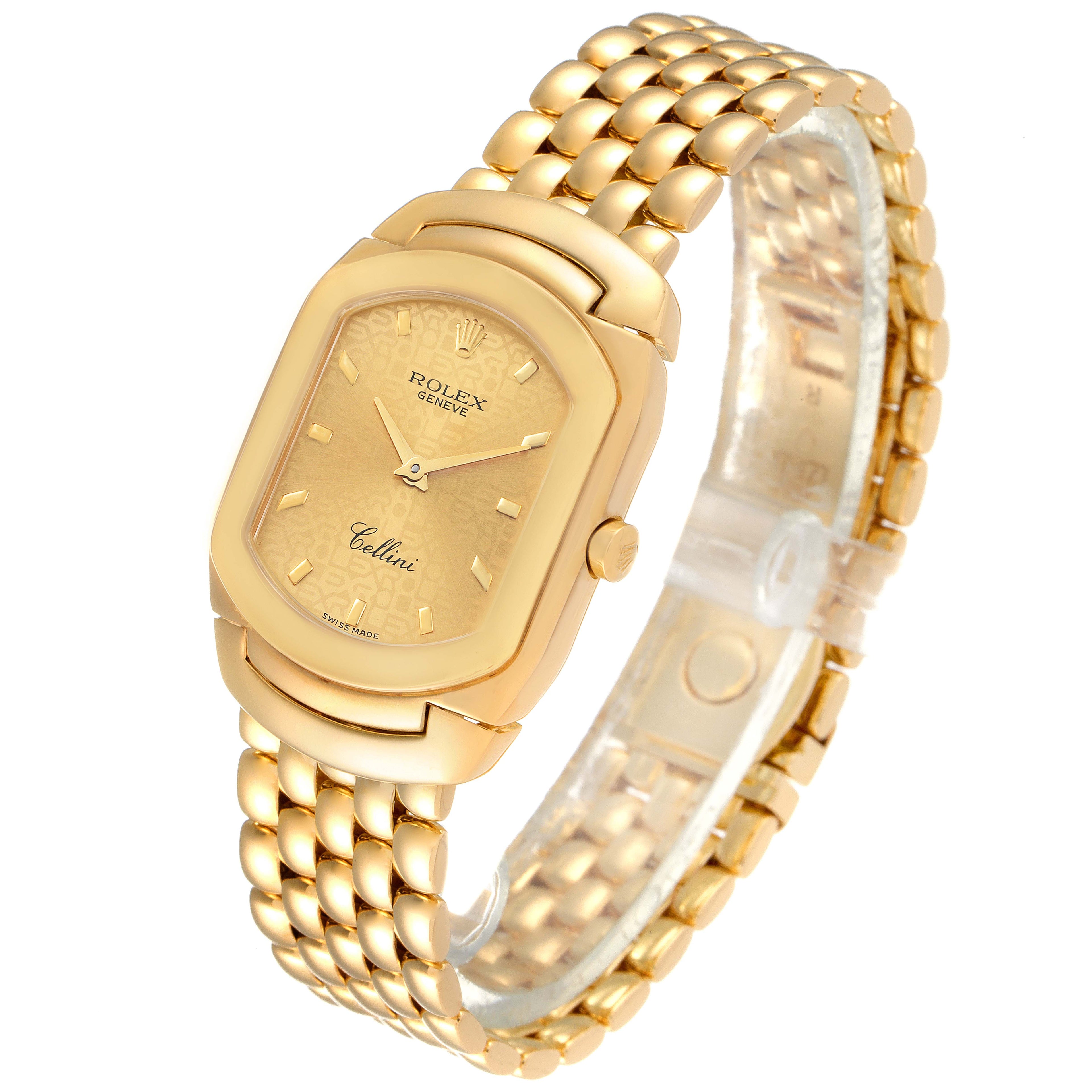Rolex Cellini Cellissima Yellow Gold Champagne Dial Ladies Watch 6631