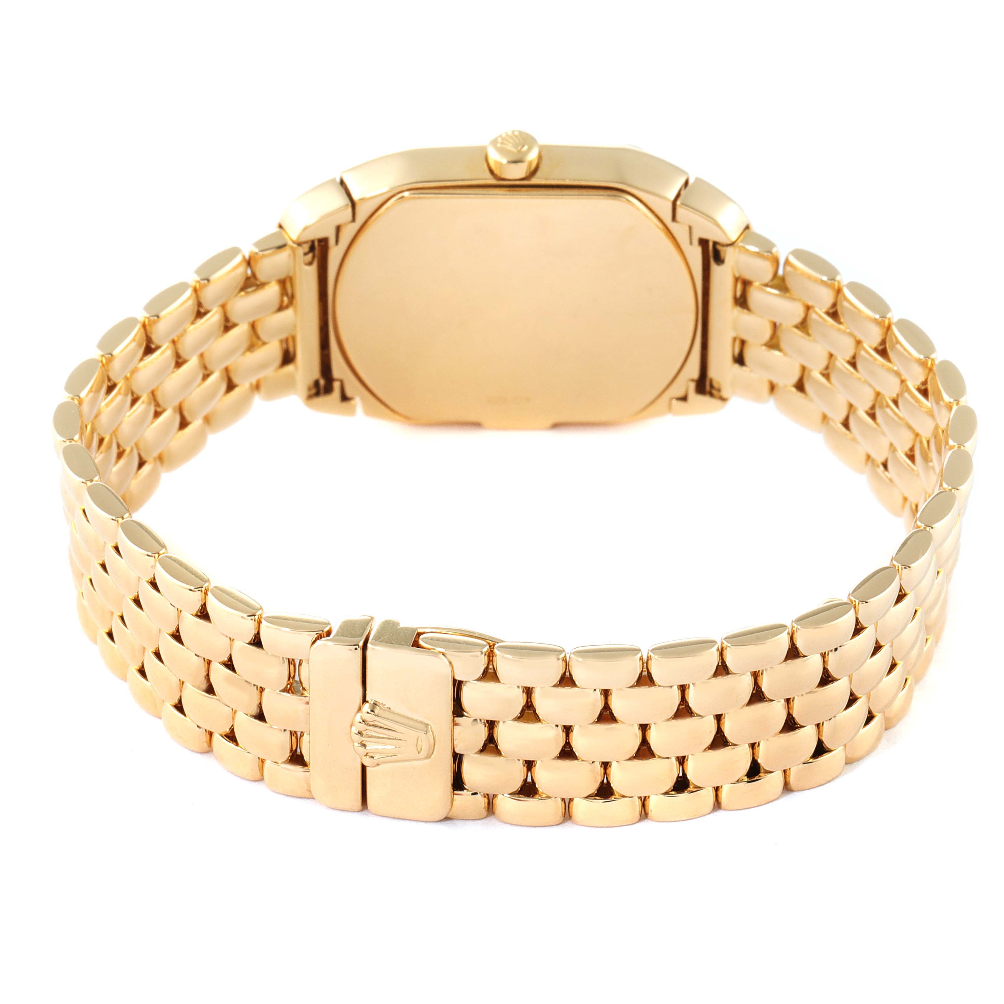 Rolex Cellini Cellissima Yellow Gold Champagne Dial Ladies Watch 6631
