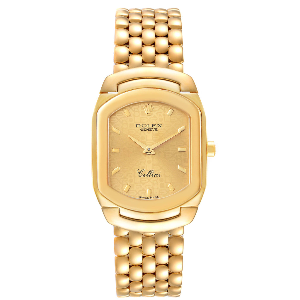 Rolex Cellini Cellissima Yellow Gold Champagne Dial Ladies Watch 6631