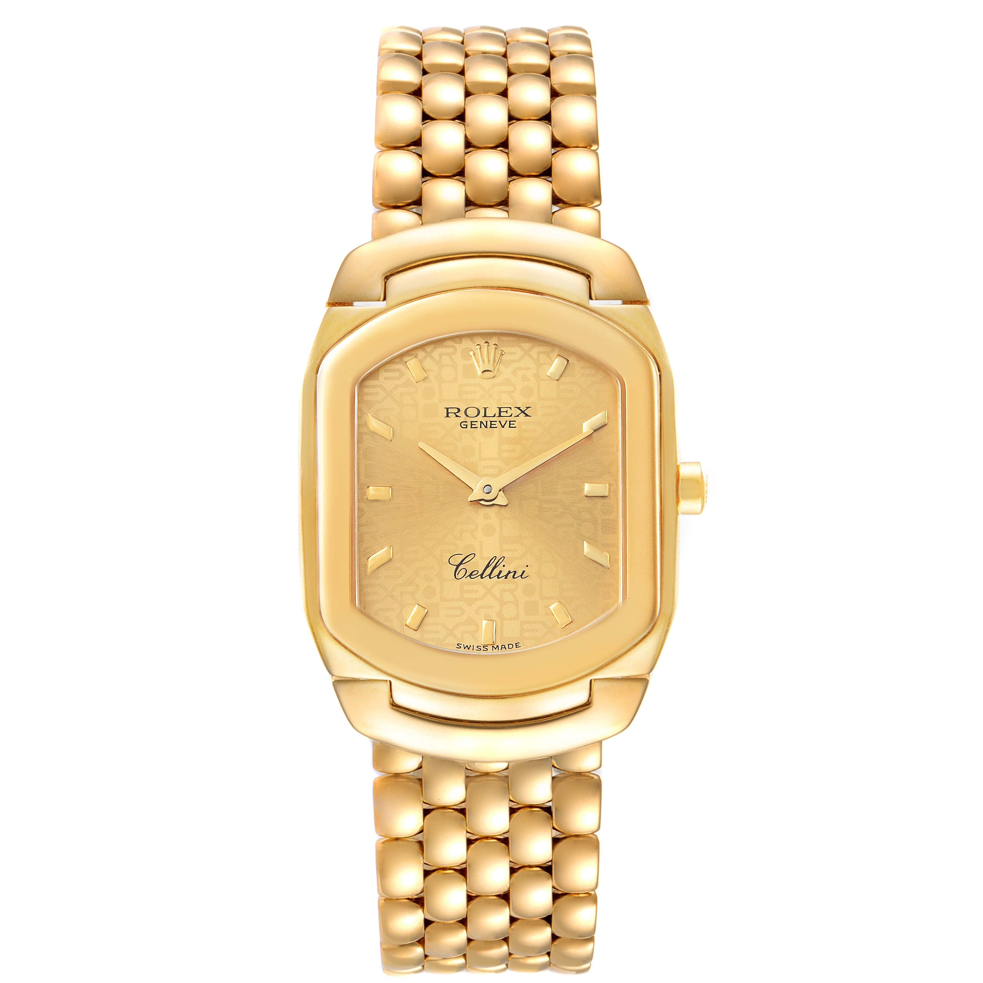 Rolex Cellini Cellissima Yellow Gold Champagne Dial Ladies Watch 6631