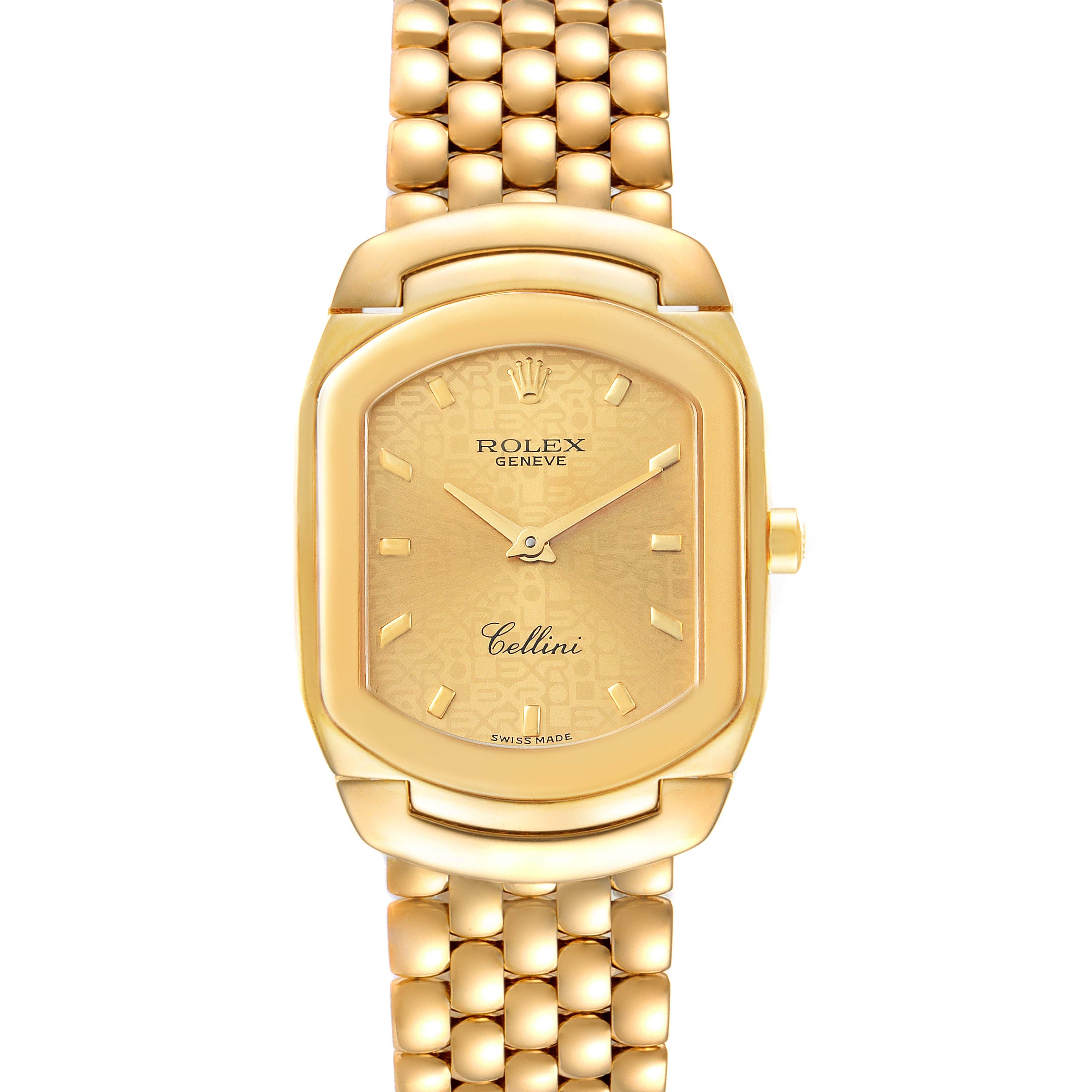 Rolex Cellini Cellissima Yellow Gold Champagne Dial Ladies Watch 6631