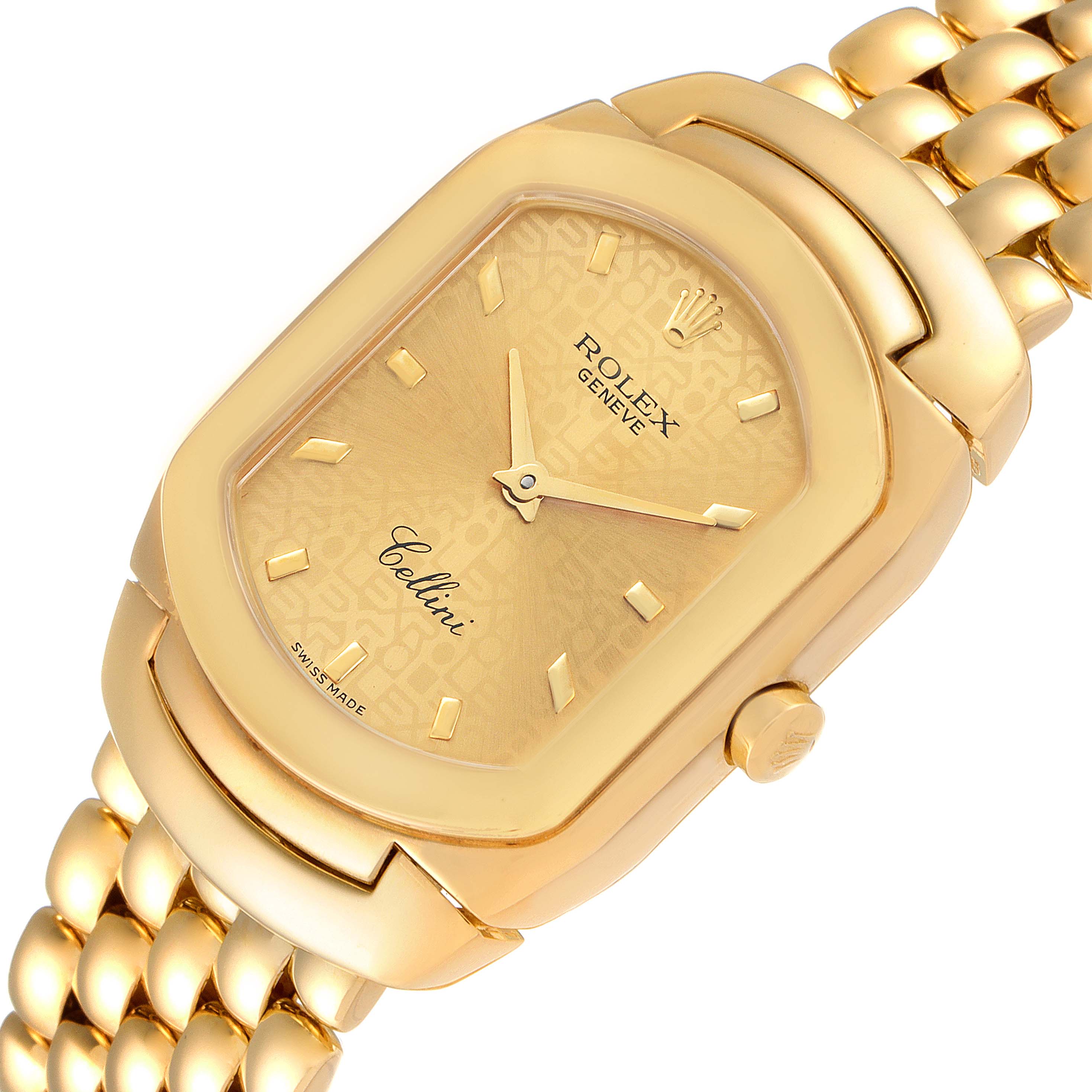 Rolex Cellini Cellissima Yellow Gold Champagne Dial Ladies Watch 6631