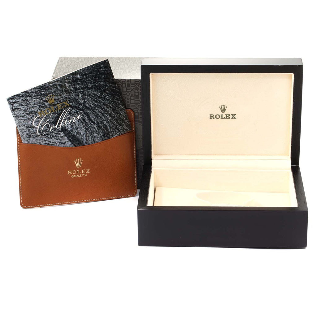 Rolex Cellini Cestello 18K White Gold MOP Diamond Ladies Watch 6321