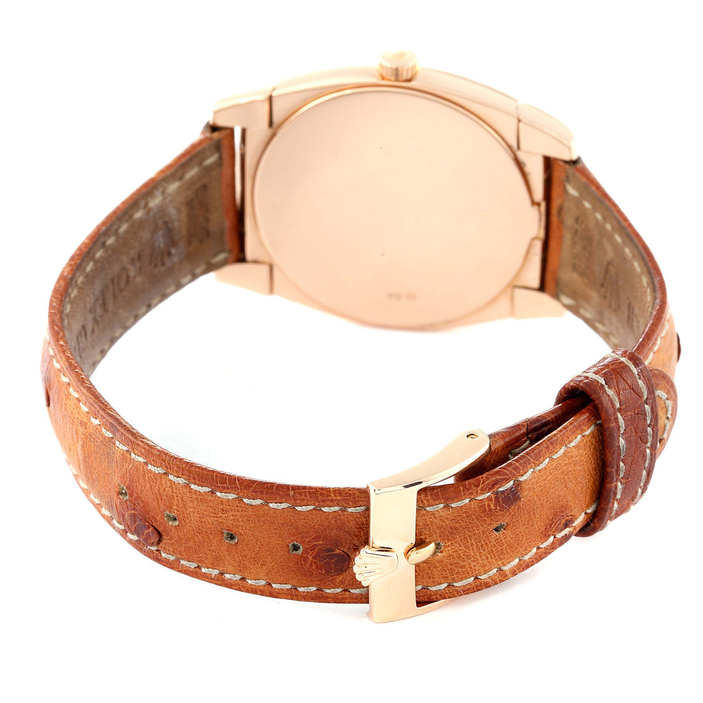 Rolex Cellini Cestello Rose Gold Slate Dial Ladies Watch 5320