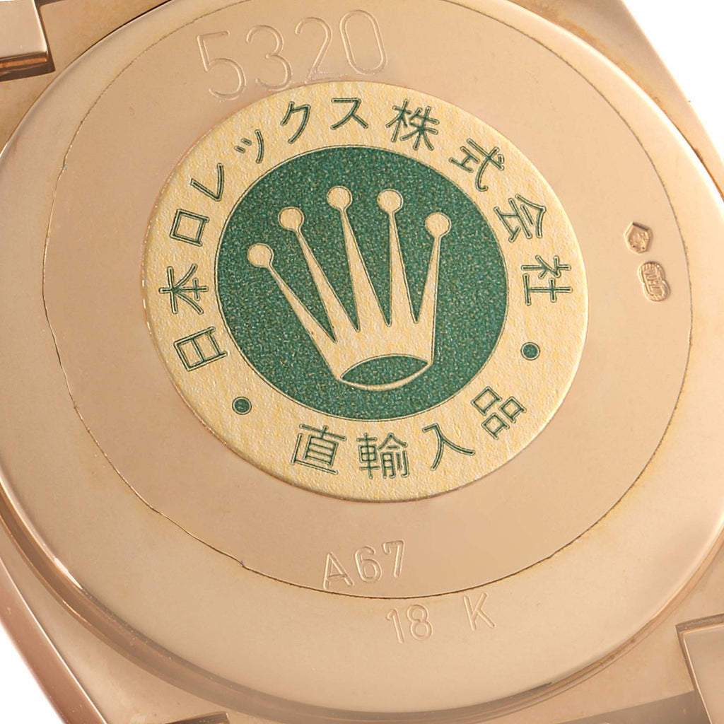 Rolex Cellini Cestello Rose Gold White Dial Ladies Watch 5320