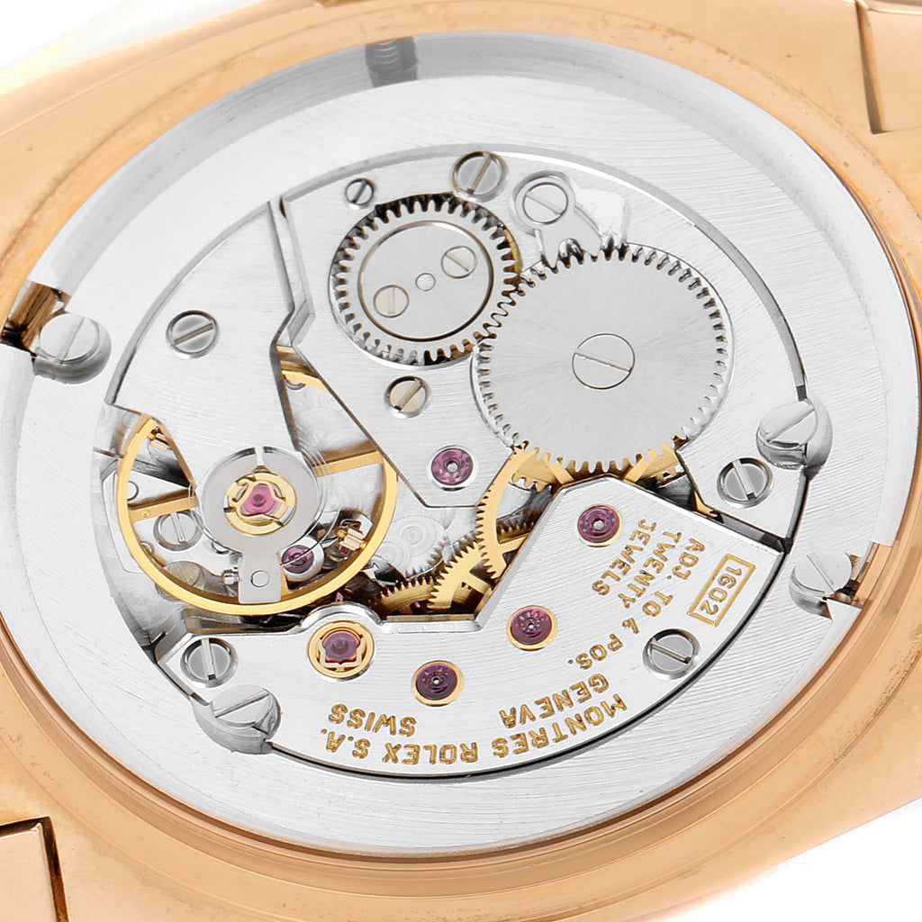 Rolex Cellini Cestello Rose Gold White Dial Ladies Watch 5320