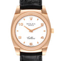 Rolex Cellini Cestello Rose Gold White Dial Ladies Watch 5320