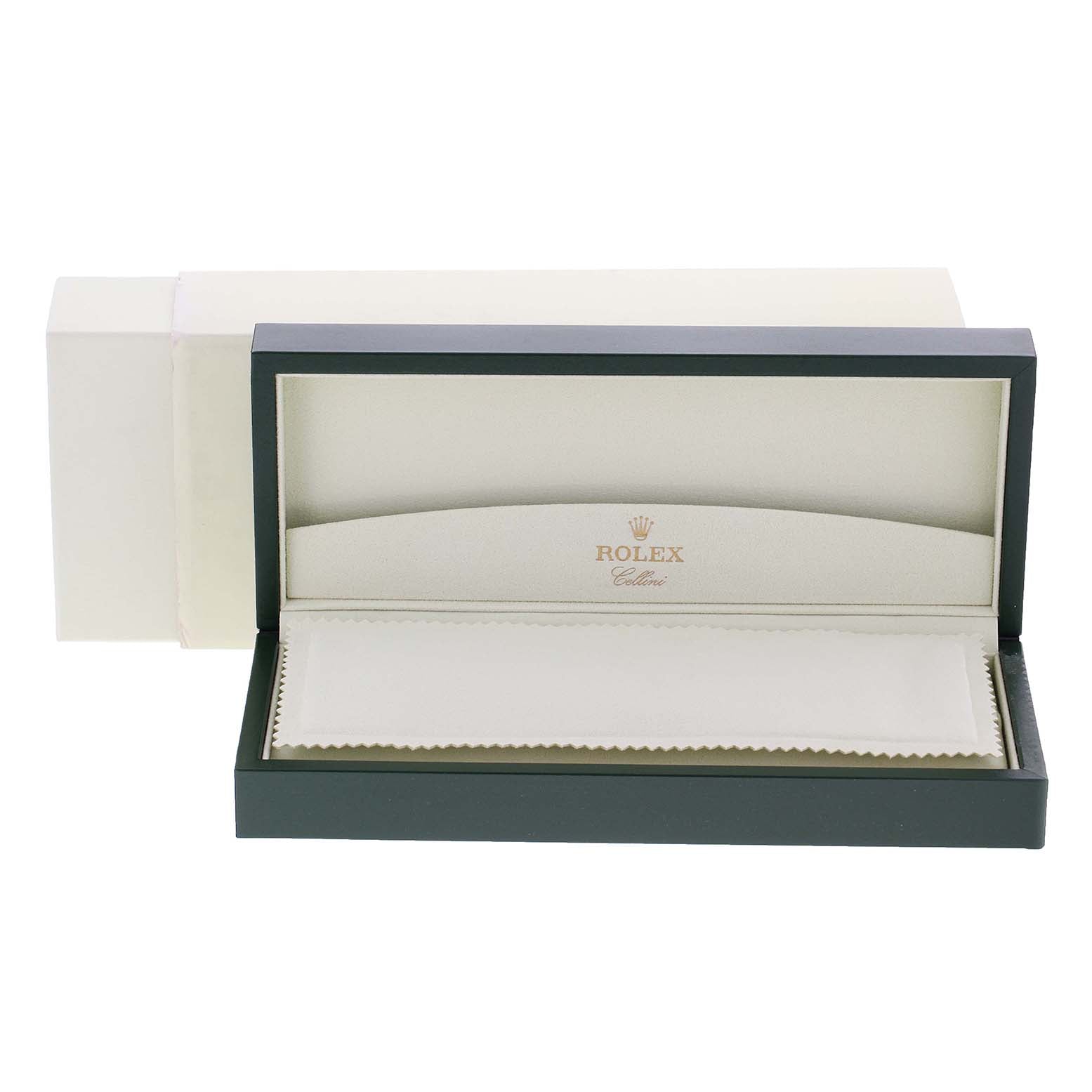 Rolex Cellini Cestello Rose Gold White Dial Ladies Watch 5320