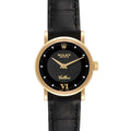 Rolex Cellini Classic 18k Yellow Gold Black Dial Ladies Watch 6110 Card