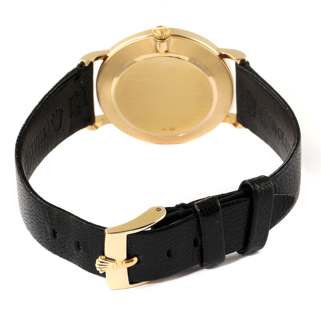 Rolex Cellini Classic 18K Yellow Gold Champagne Dial Mens Watch 5112
