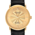Rolex Cellini Classic 18K Yellow Gold Decorated Dial Watch 5115 Card