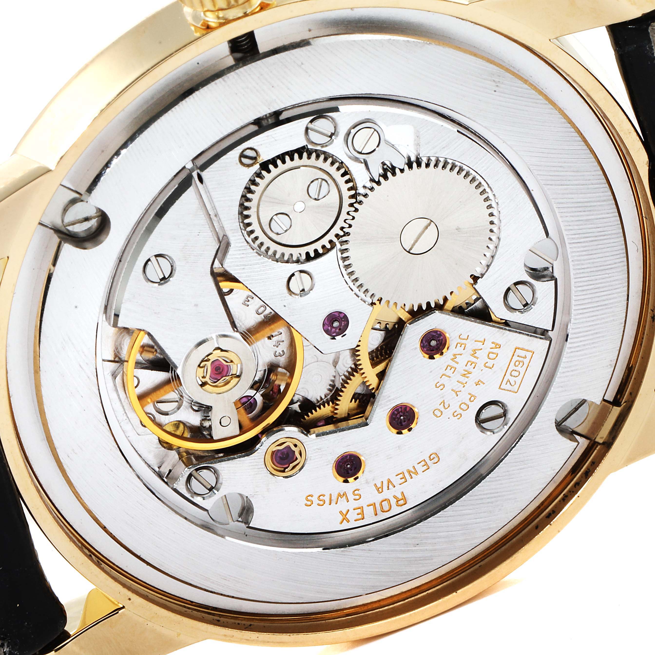 Rolex Cellini Classic 18k Yellow Gold Roman Dial Mens Watch 5116 Box Card