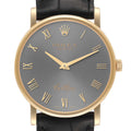 Rolex Cellini Classic 18K Yellow Gold Slate Roman Dial Mens Watch 5115