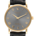 Rolex Cellini Classic 18K Yellow Gold Slate Roman Dial Mens Watch 5115 Card