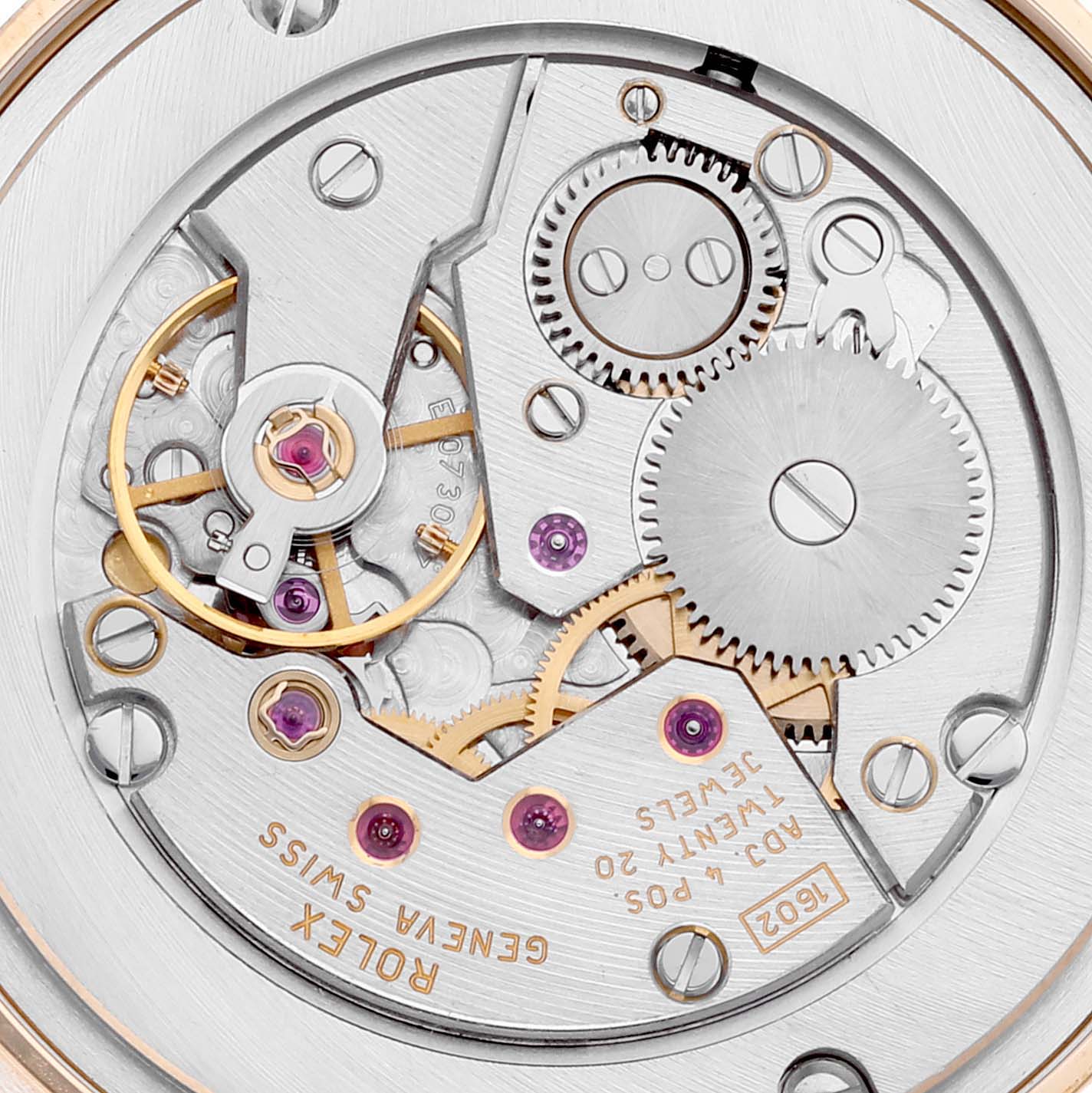 Rolex Cellini Classic Champagne Decorated Dial Mens Watch 5115 Box Card