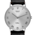 Rolex Cellini Classic Mens 18k White Gold Roman Dial Watch 4112