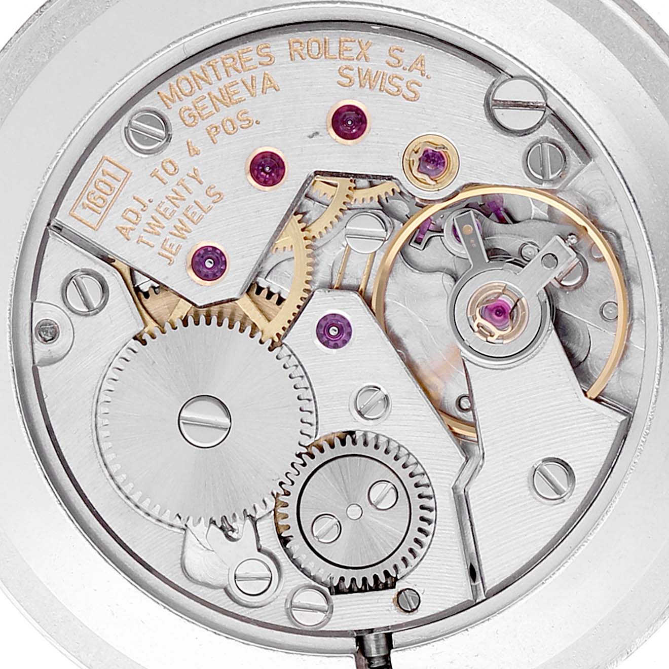 Rolex Cellini Classic Mens 18k White Gold Roman Dial Watch 4112