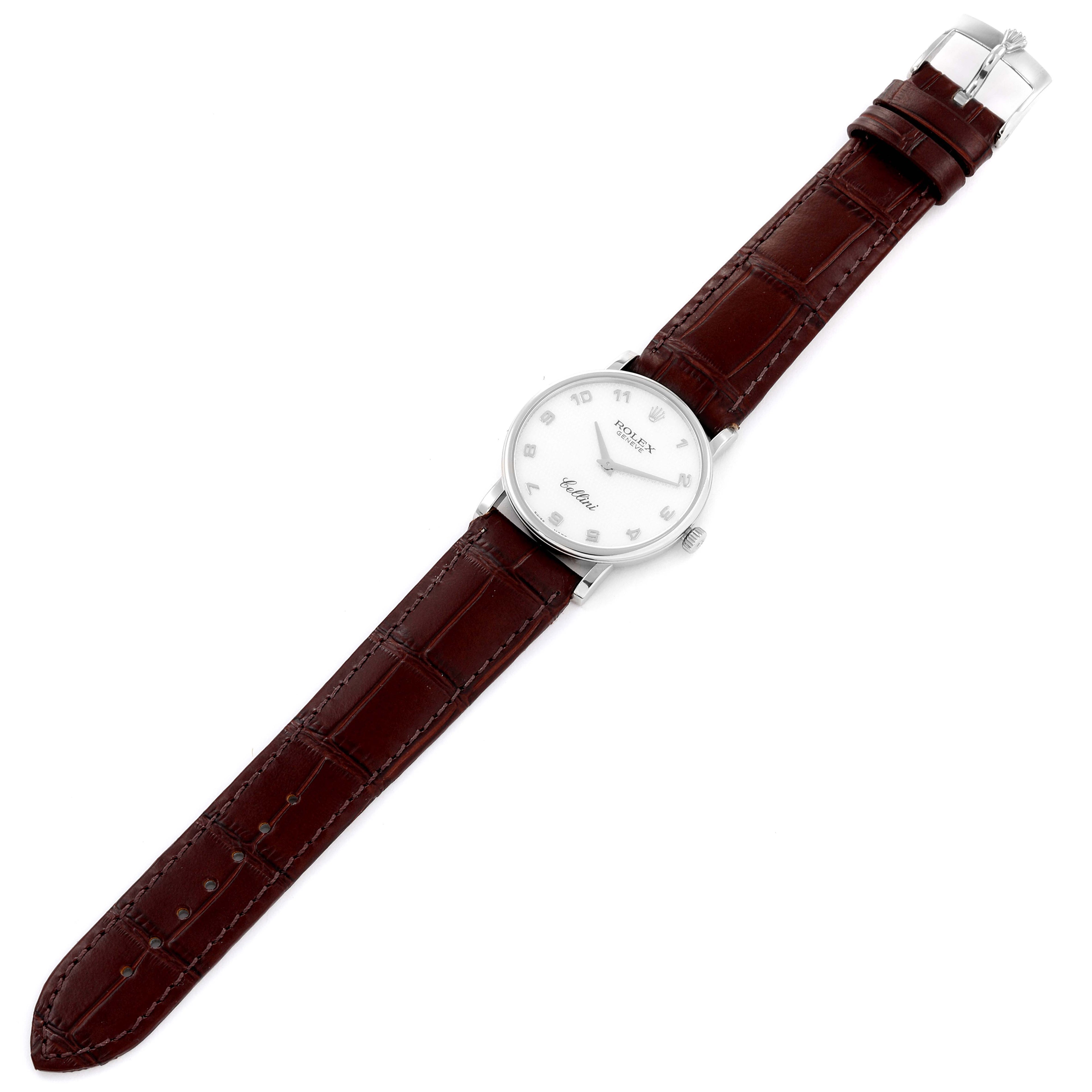 Rolex Cellini Classic White Gold Mother of Pearl Mens Watch 5115