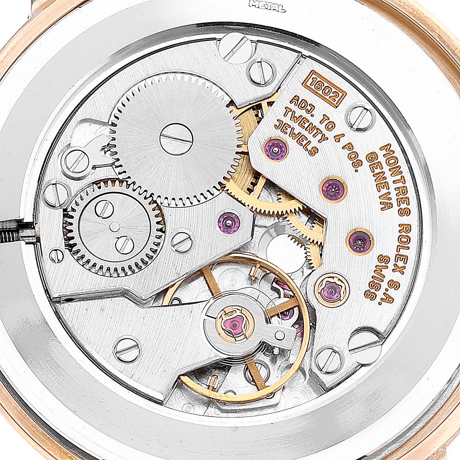 Rolex Cellini Classic Yellow Gold Anniversary Dial Black Strap Watch 5112