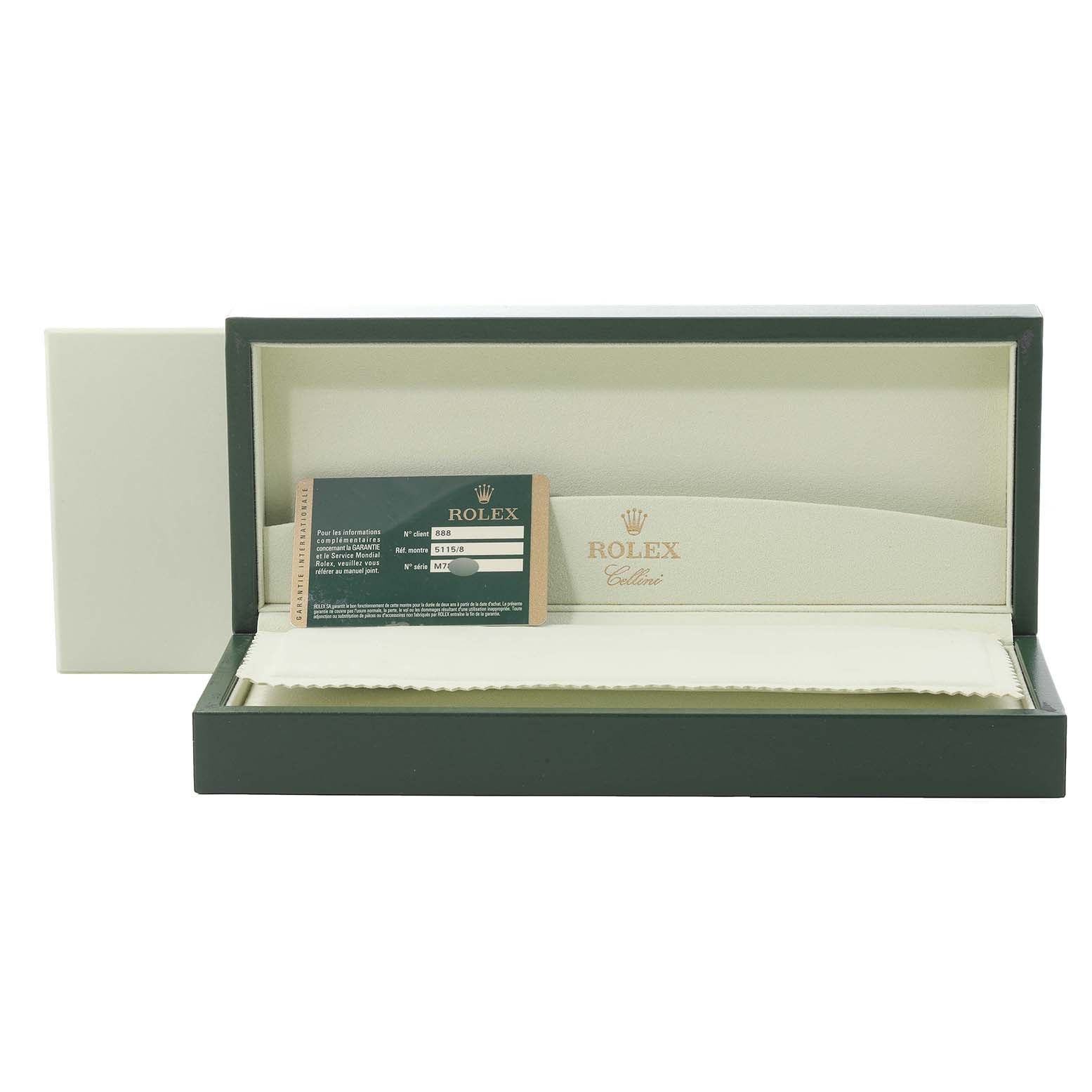Rolex Cellini Classic Yellow Gold Anniversary Dial Mens Watch 5115 Box Card