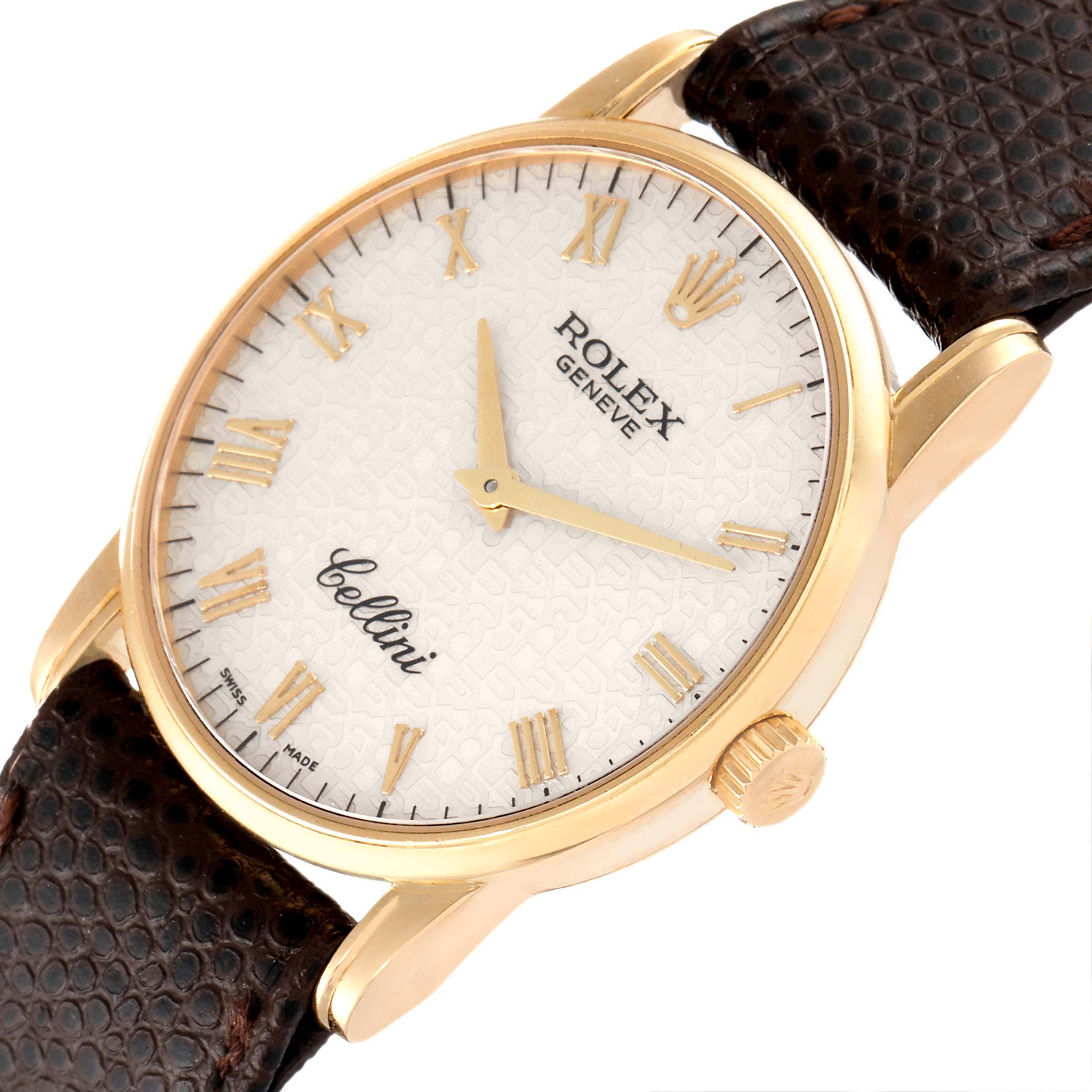 Rolex Cellini Classic Yellow Gold Anniversary Dial Unisex Watch 5116