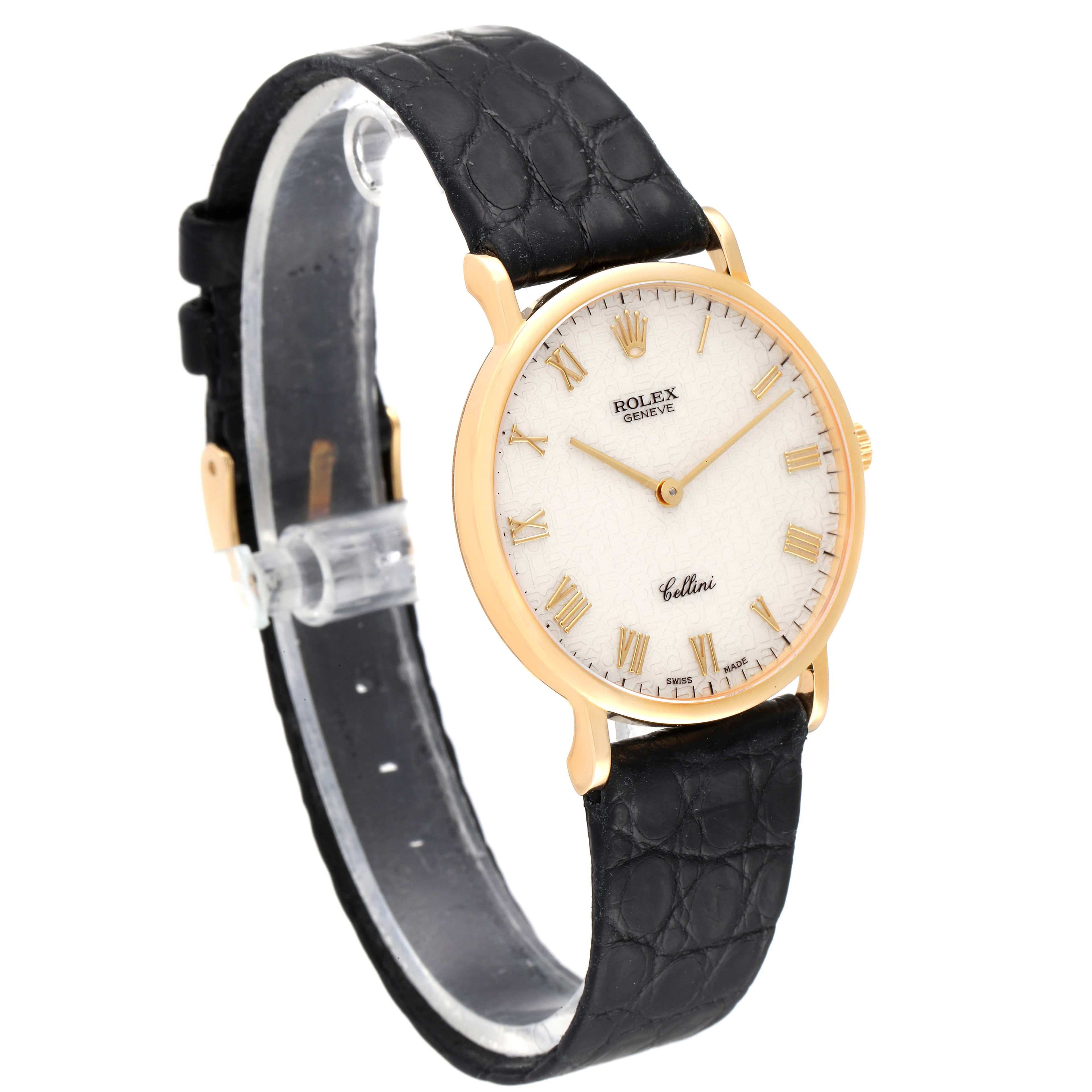 Rolex Cellini Classic Yellow Gold Anniversary Dial Watch 5112 Box Service Card