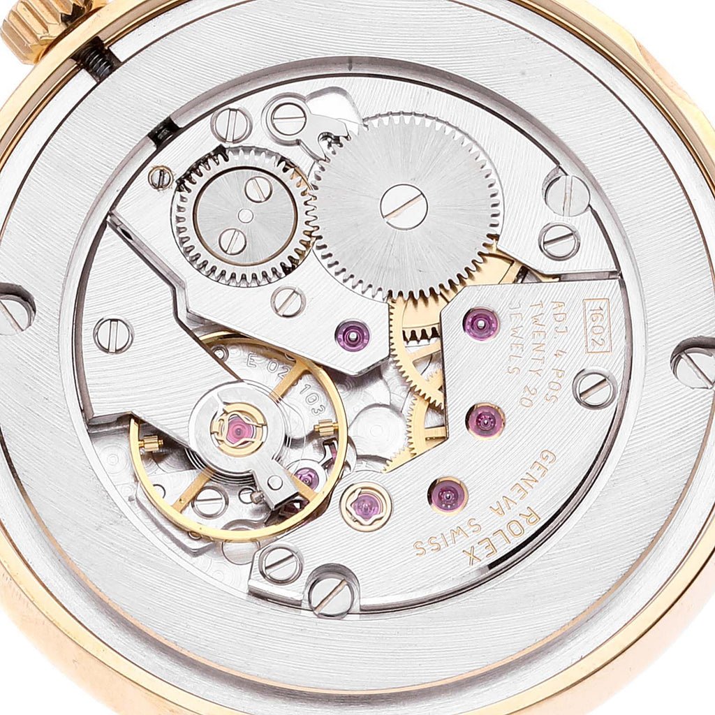 Rolex Cellini Classic Yellow Gold Anniversary Dial Watch 5115 Box Papers