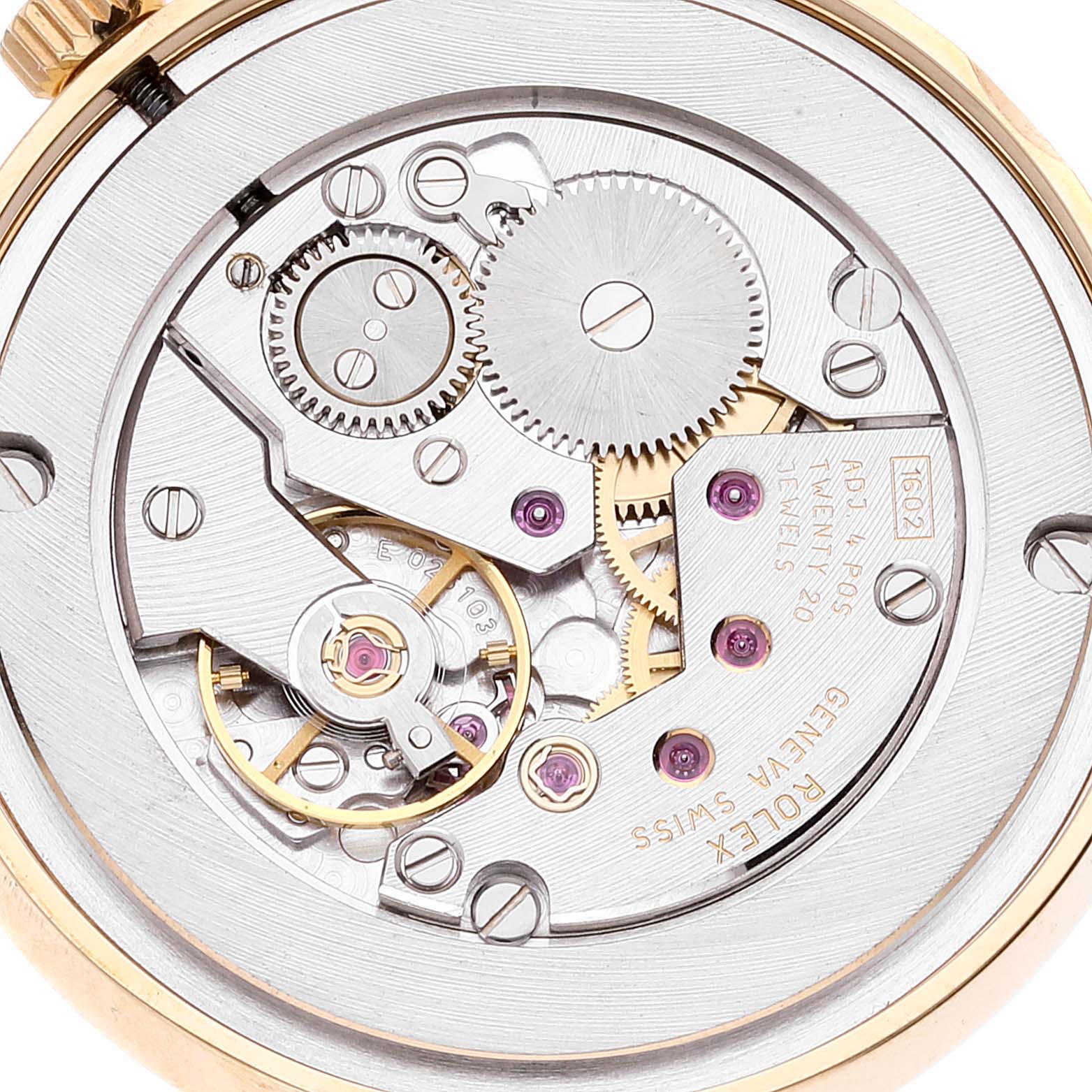 Rolex Cellini Classic Yellow Gold Anniversary Dial Watch 5115 Box Papers