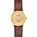 Rolex Cellini Classic Yellow Gold Brown Strap Ladies Watch 6110