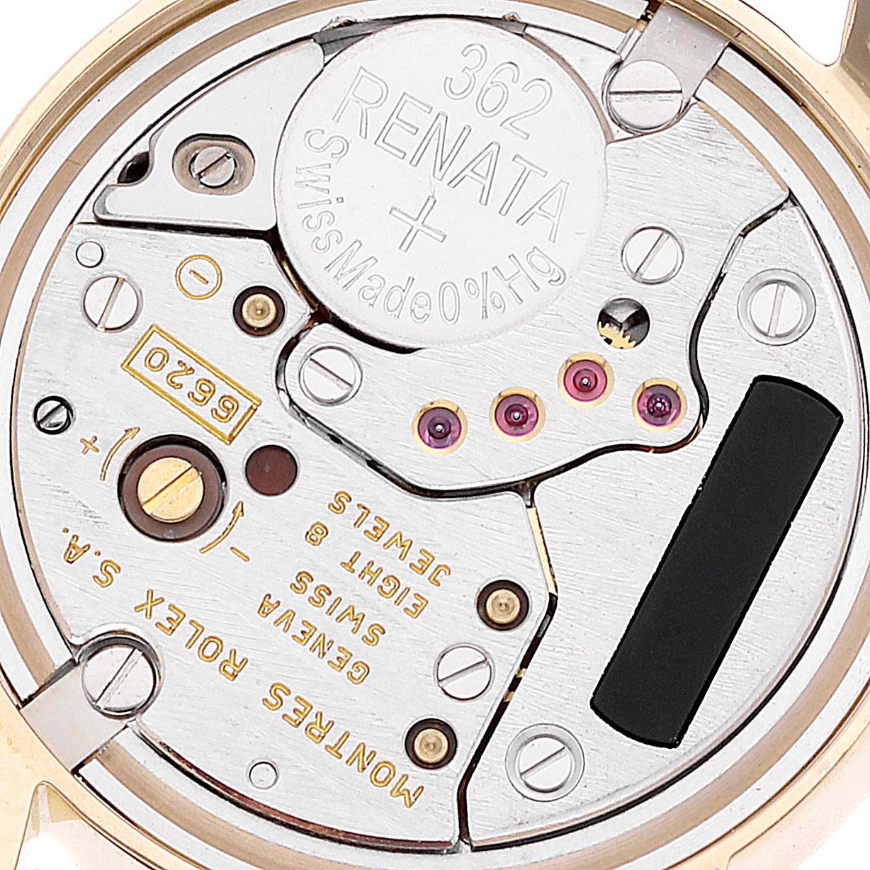 Rolex Cellini Classic Yellow Gold Brown Strap Ladies Watch 6110