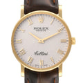 Rolex Cellini Classic Yellow Gold Ivory Anniversary Dial Watch 5115 Card