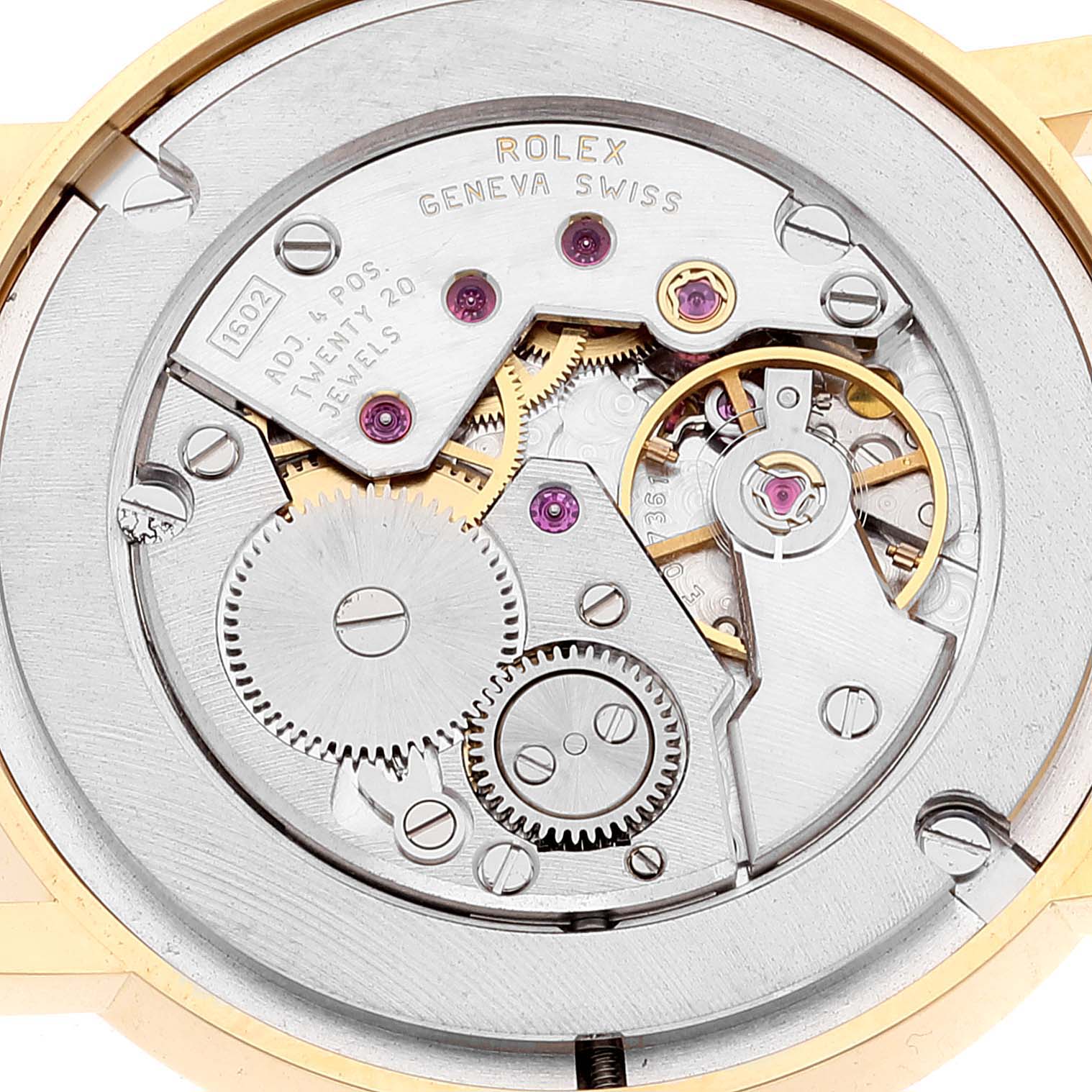 Rolex Cellini Classic Yellow Gold MOP Dial Brown Strap Watch 5115 Card
