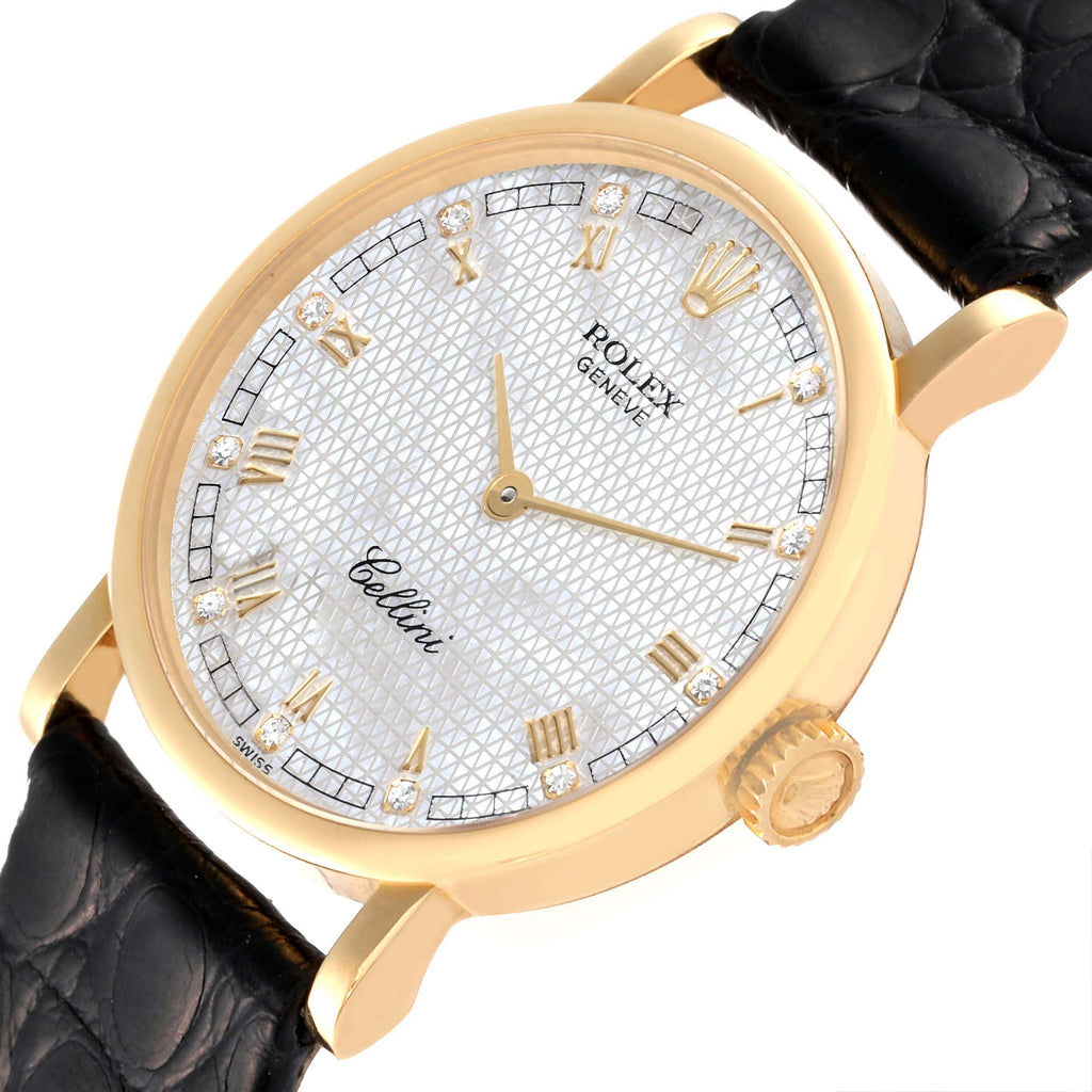 Rolex Cellini Classic Yellow Gold MOP Dial Ladies Watch 5109 Box Papers