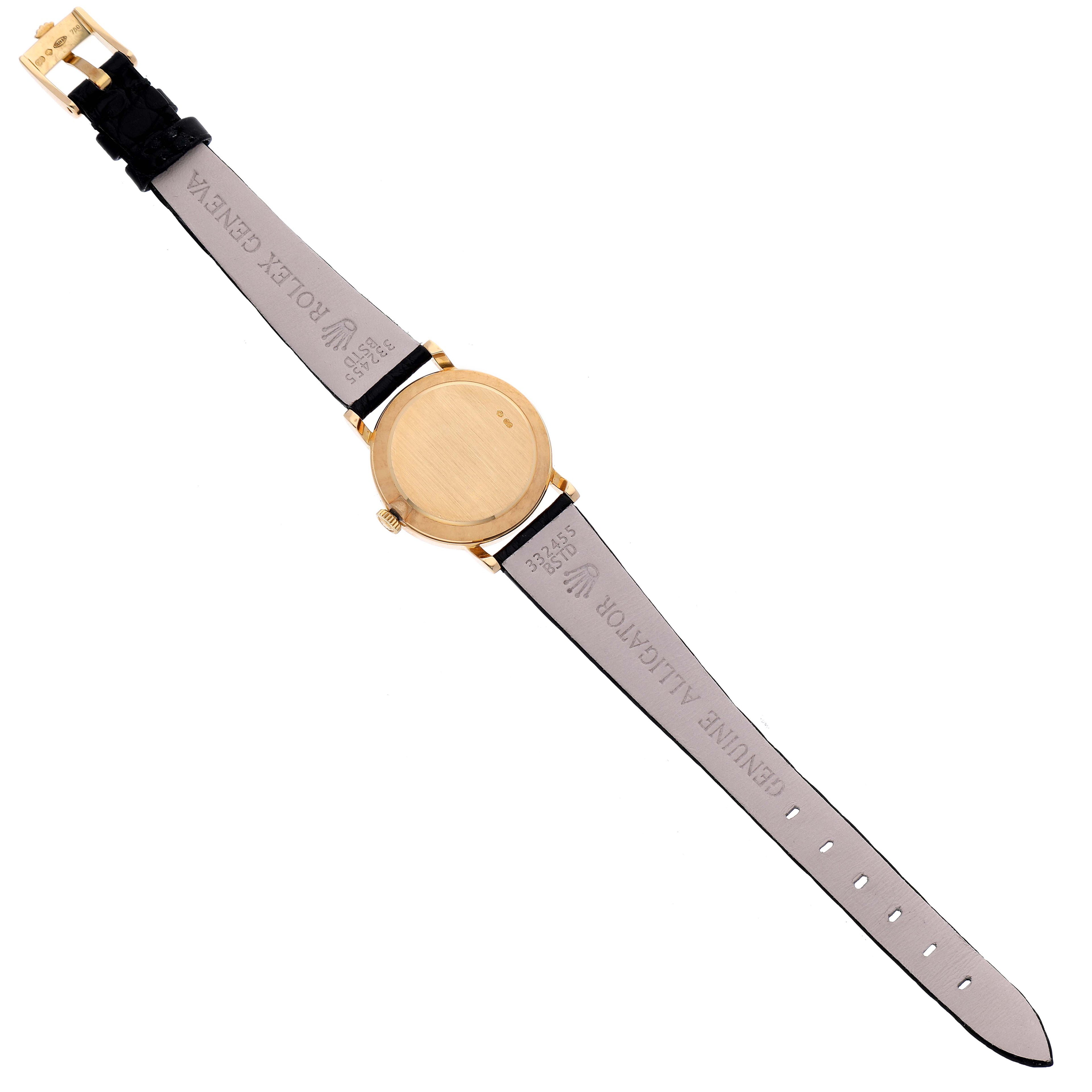 Rolex Cellini Classic Yellow Gold MOP Dial Ladies Watch 5109 Box Papers