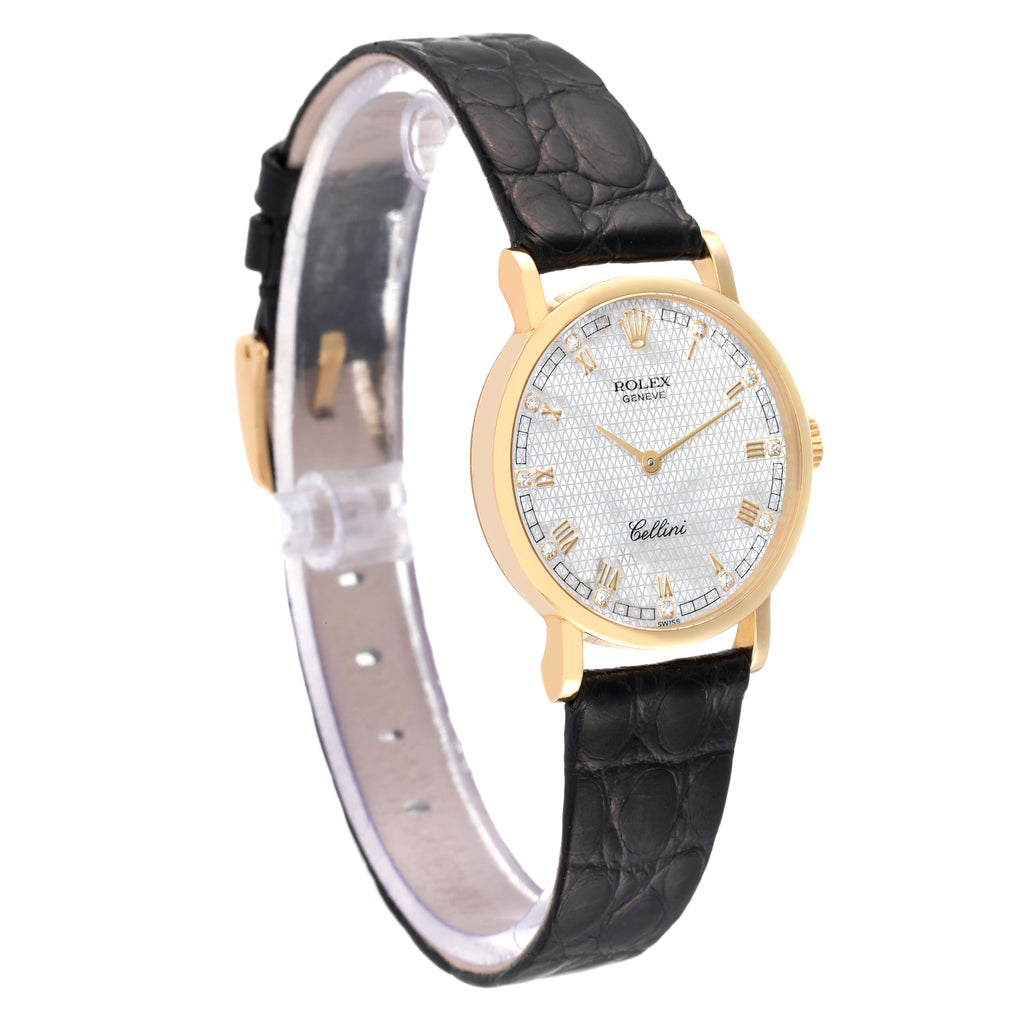 Rolex Cellini Classic Yellow Gold MOP Dial Ladies Watch 5109 Box Papers