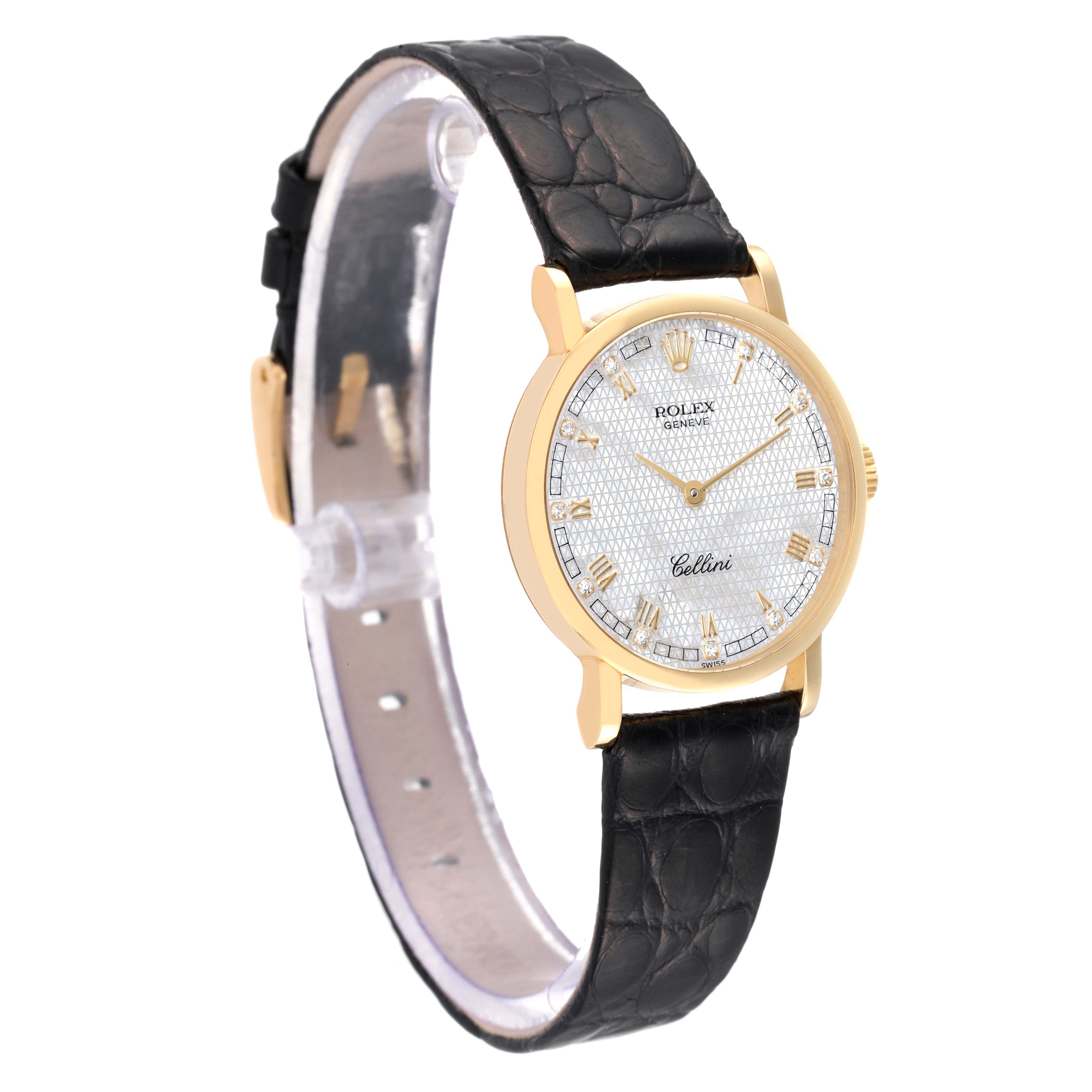 Rolex Cellini Classic Yellow Gold MOP Dial Ladies Watch 5109 Box Papers