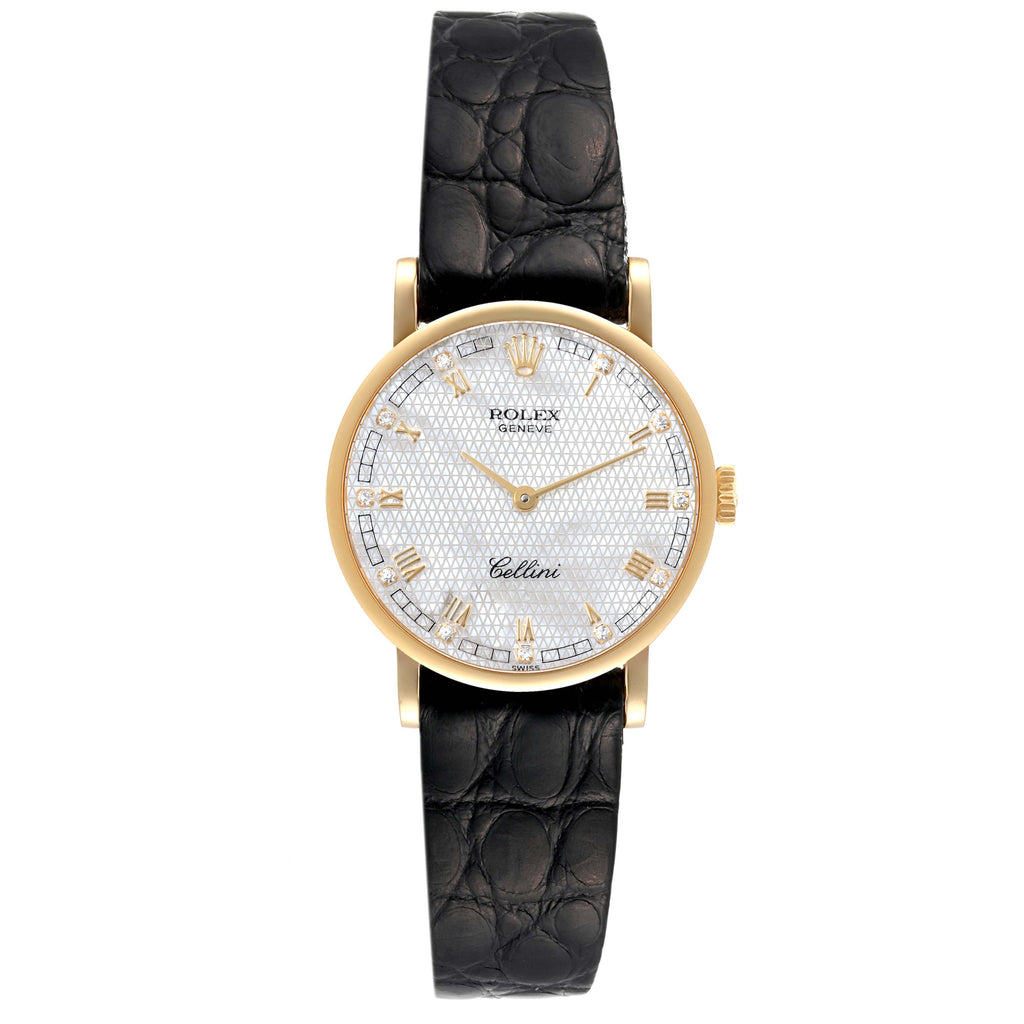 Rolex Cellini Classic Yellow Gold MOP Dial Ladies Watch 5109 Box Papers