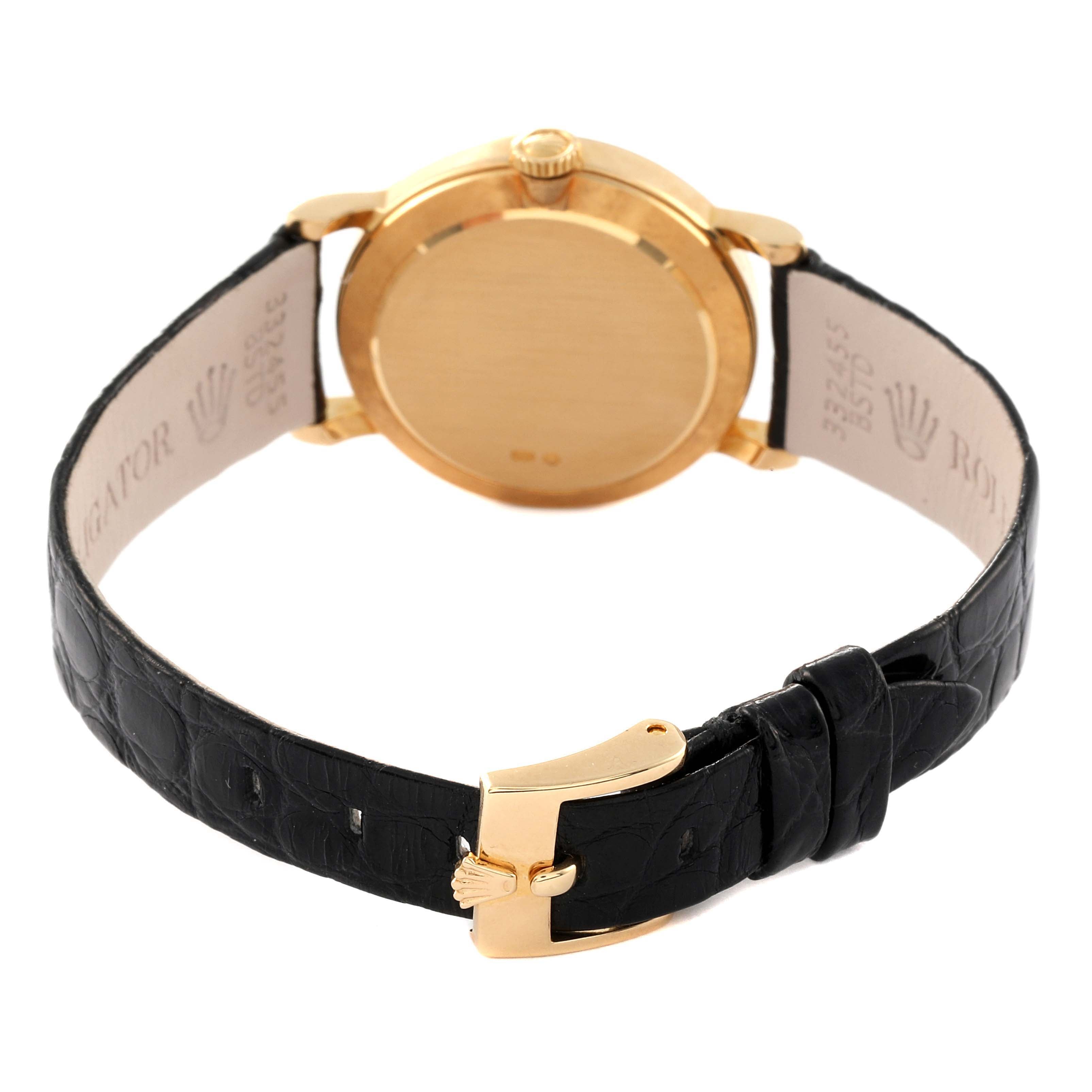 Rolex Cellini Classic Yellow Gold MOP Dial Ladies Watch 5109 Box Papers