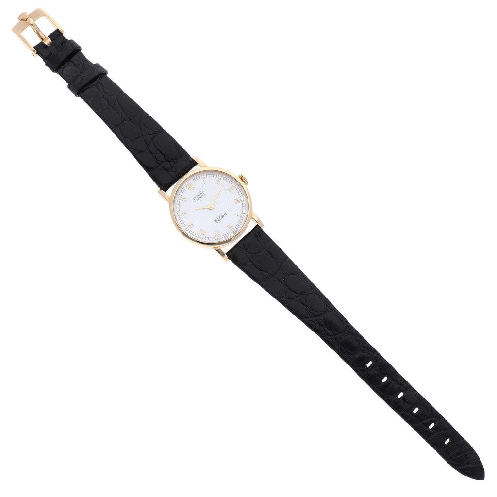 Rolex Cellini Classic Yellow Gold MOP Dial Ladies Watch 5109 Box Papers