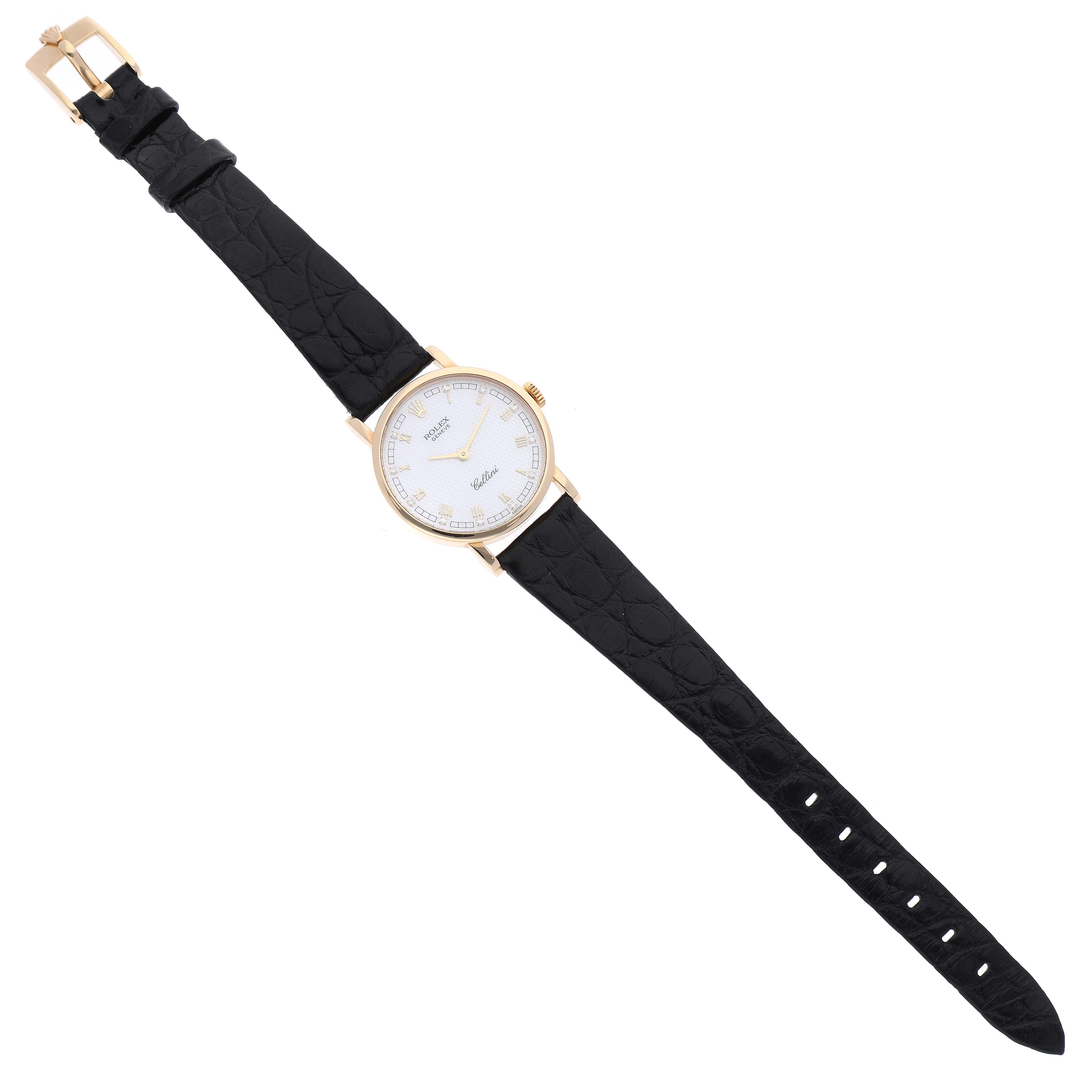 Rolex Cellini Classic Yellow Gold MOP Dial Ladies Watch 5109 Box Papers