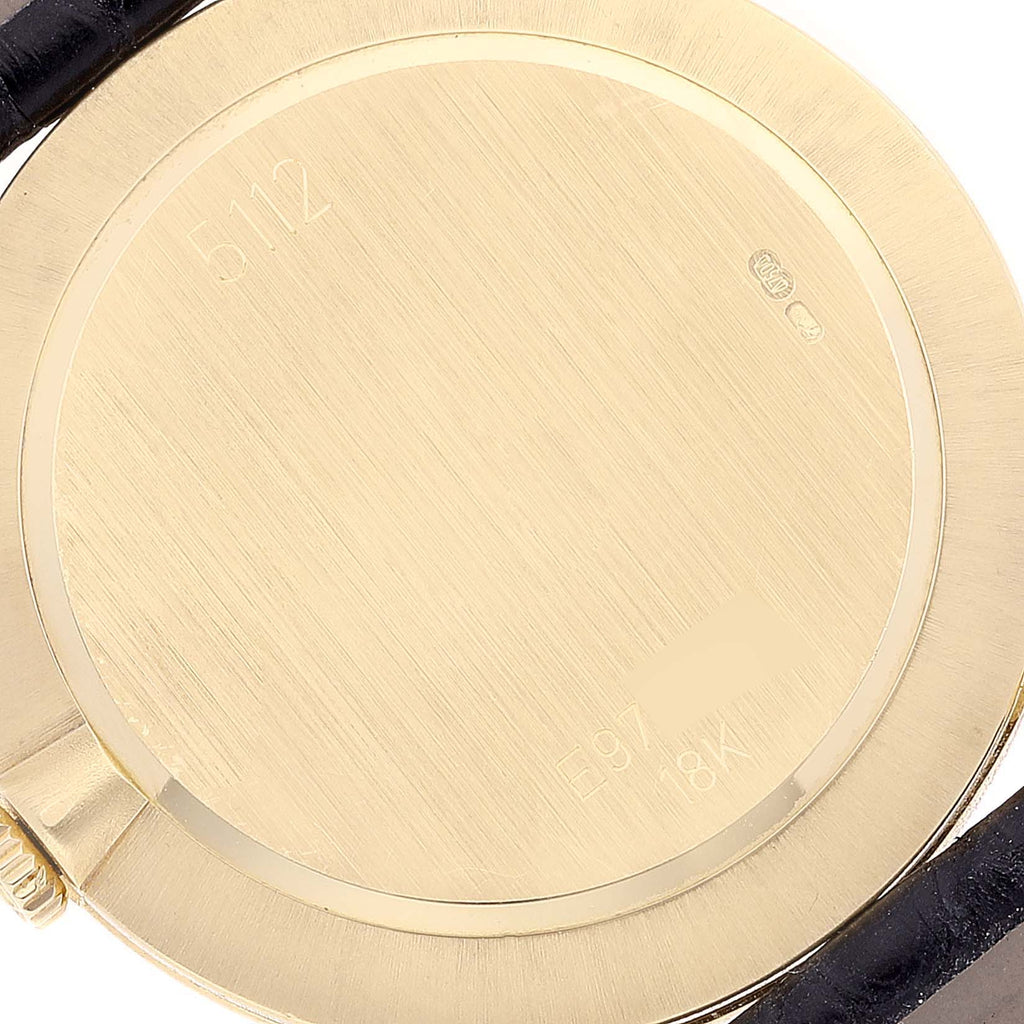 Rolex Cellini Classic Yellow Gold MOP Diamond Dial Ladies Watch 5112
