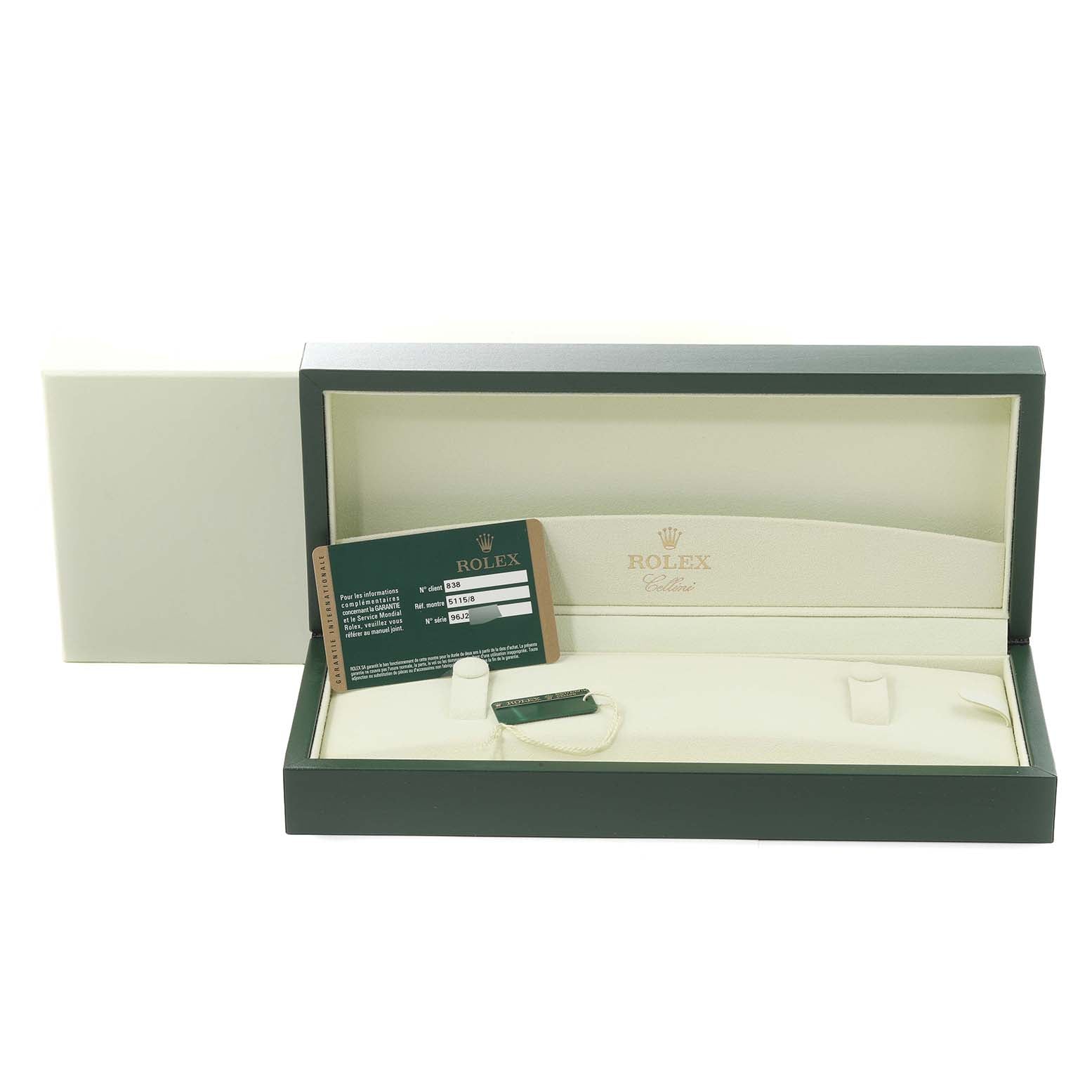Rolex Cellini Classic Yellow Gold Mother of Pearl Dial Mens Watch 5115 Box Card