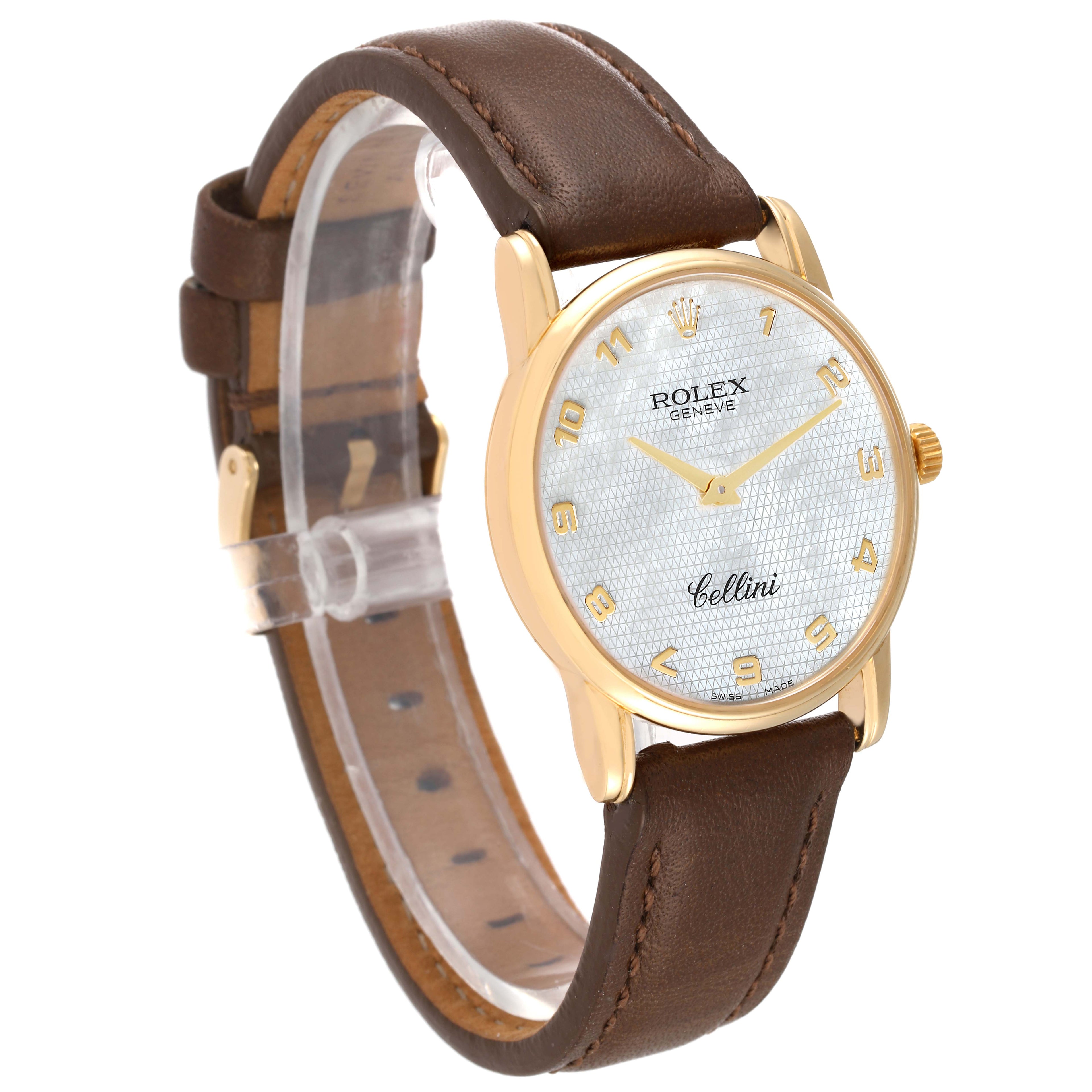 Rolex Cellini Classic Yellow Gold Mother of Pearl Dial Mens Watch 5116