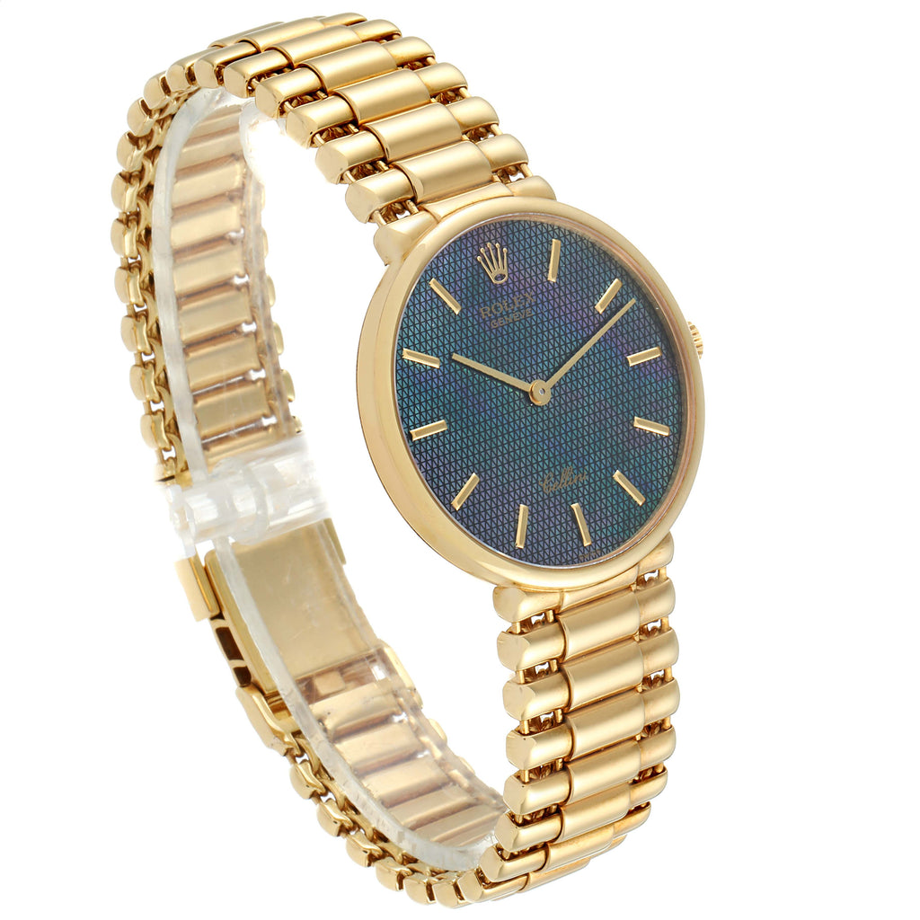 Rolex Cellini Classic Yellow Gold Mother of Pearl Dial Mens Watch 5162