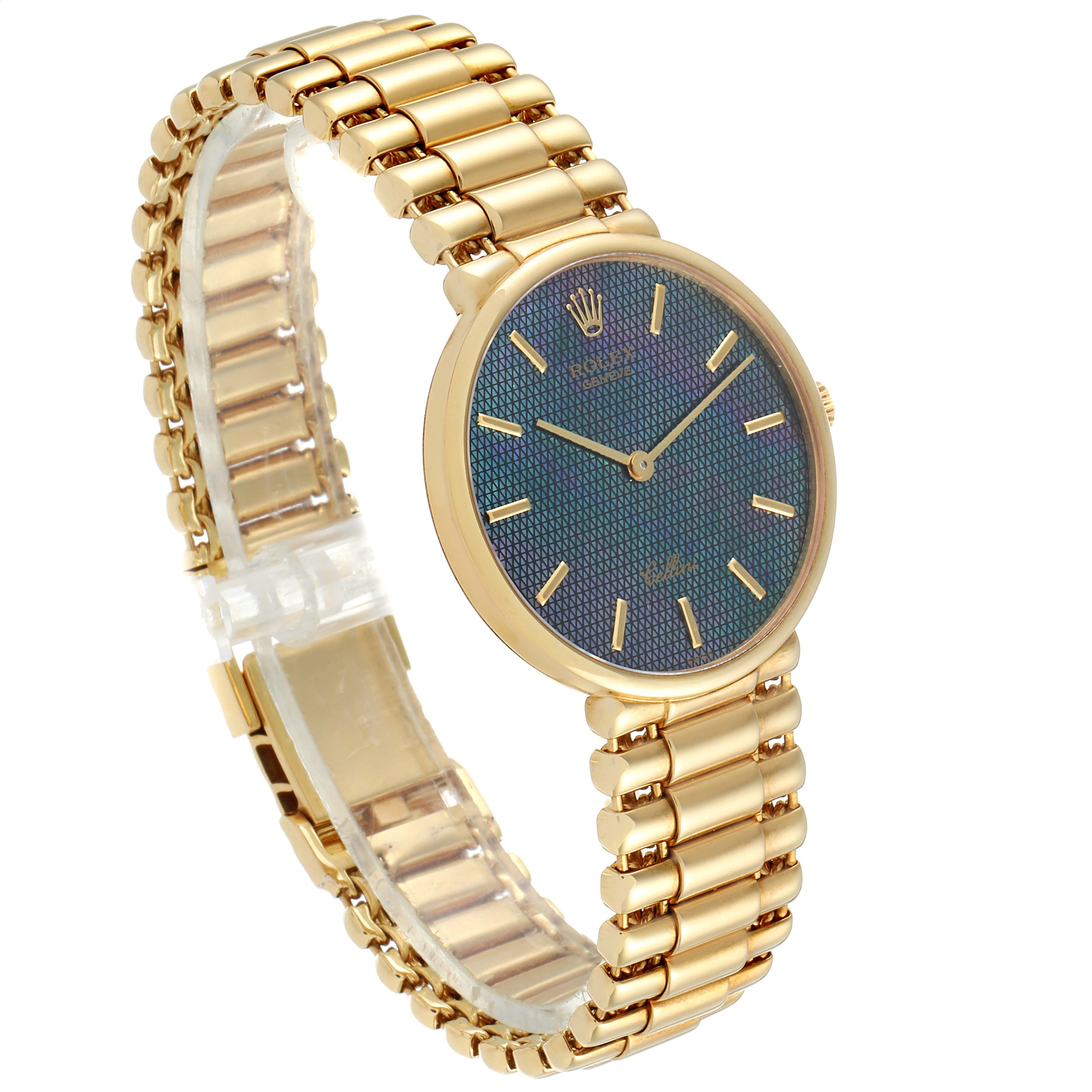 Rolex Cellini Classic Yellow Gold Mother of Pearl Dial Mens Watch 5162